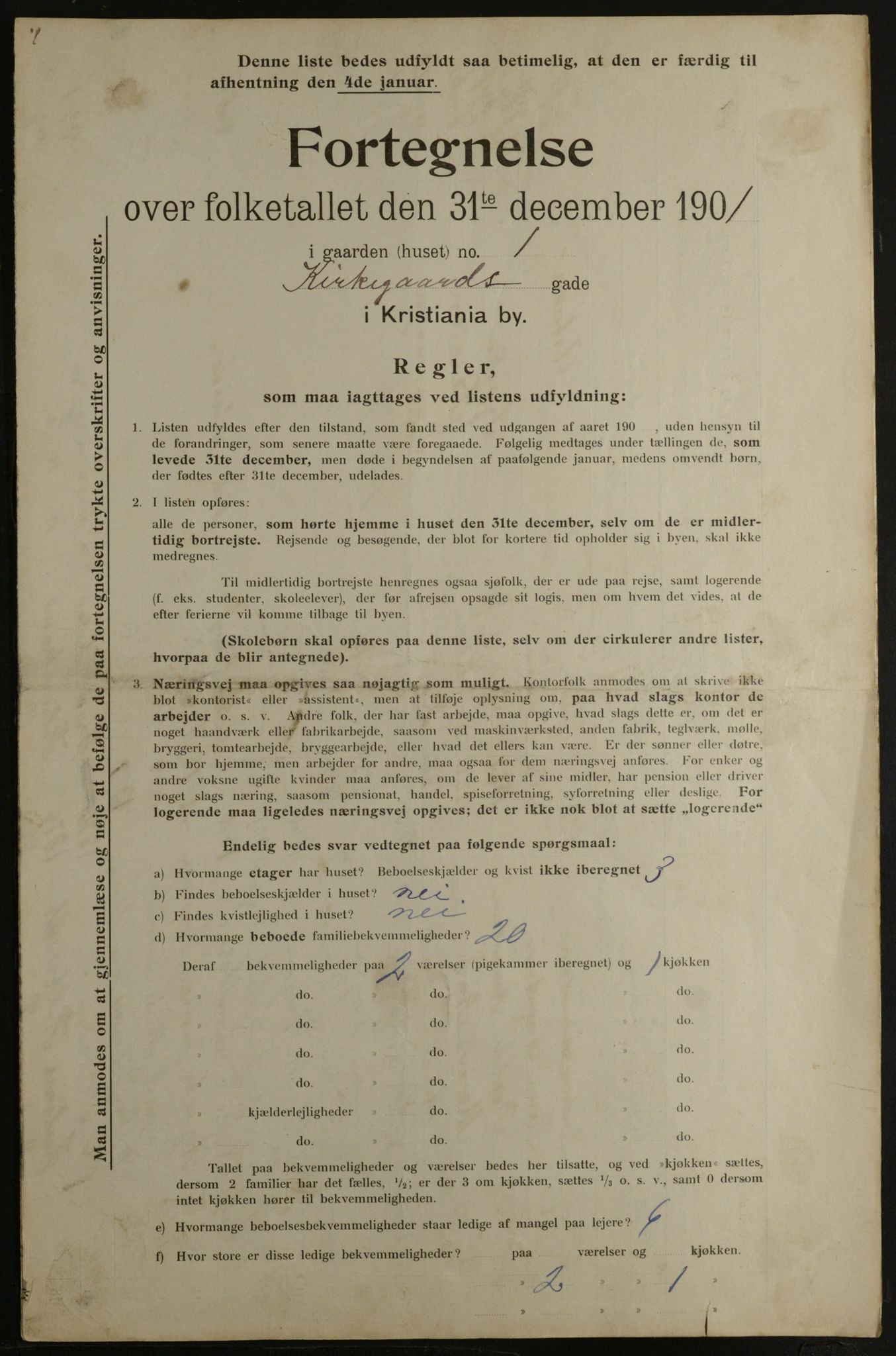 OBA, Municipal Census 1901 for Kristiania, 1901, p. 7808