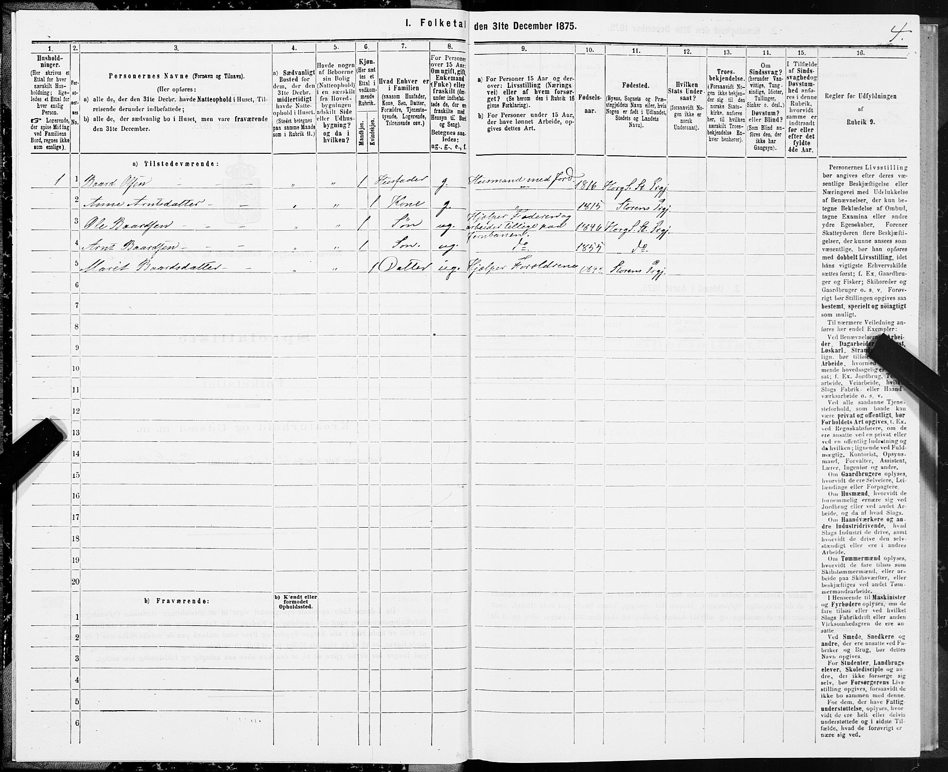 SAT, 1875 census for 1648P Støren, 1875, p. 6004