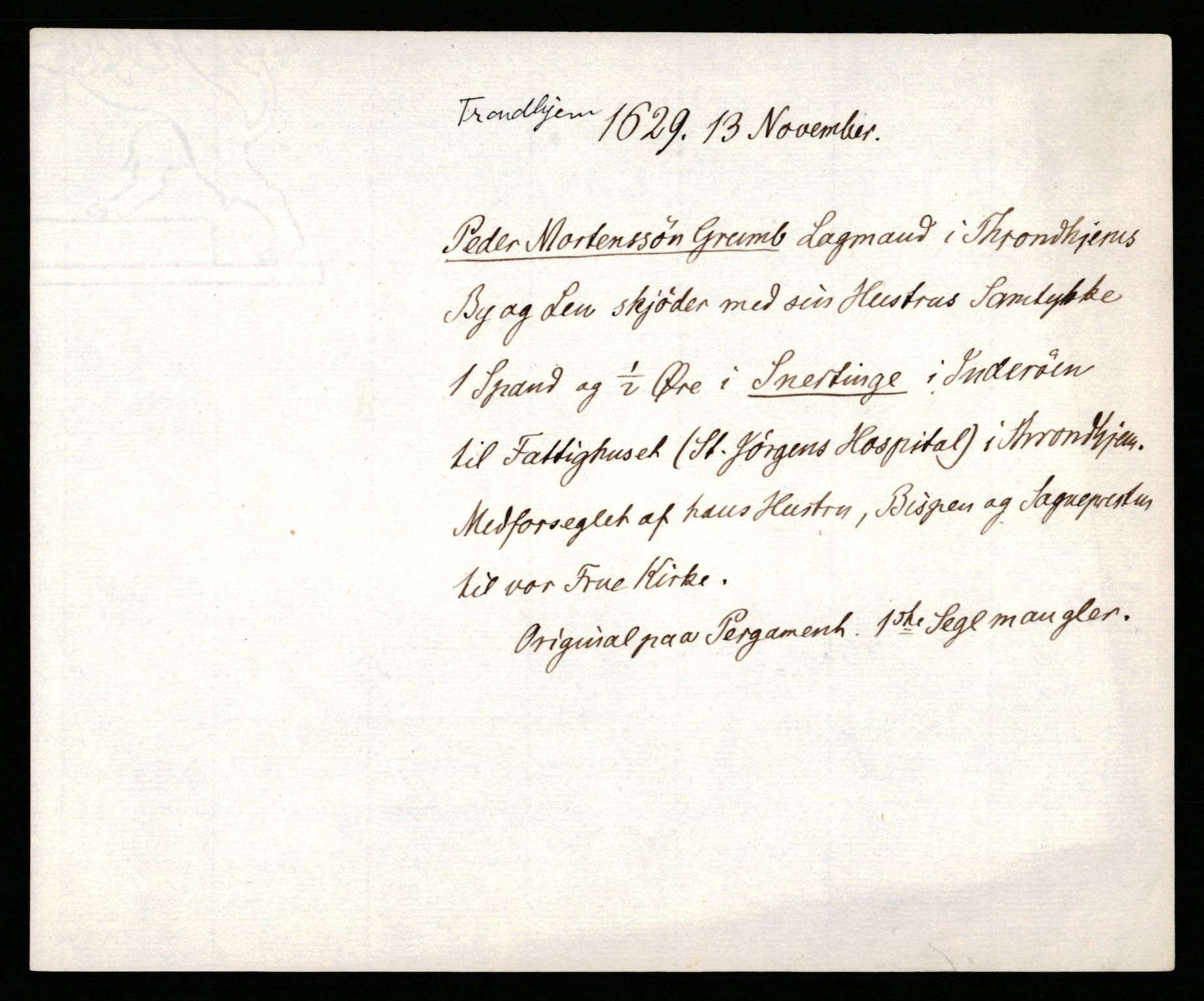 Riksarkivets diplomsamling, AV/RA-EA-5965/F35/F35b/L0007: Riksarkivets diplomer, seddelregister, 1625-1634, p. 273