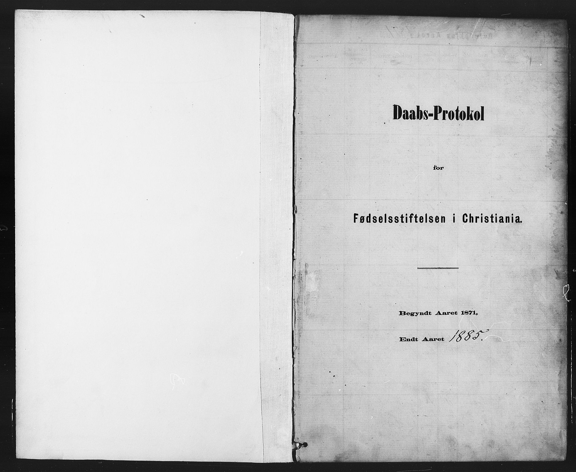 Rikshospitalet prestekontor Kirkebøker, SAO/A-10309b/F/L0006: Parish register (official) no. 6, 1871-1885