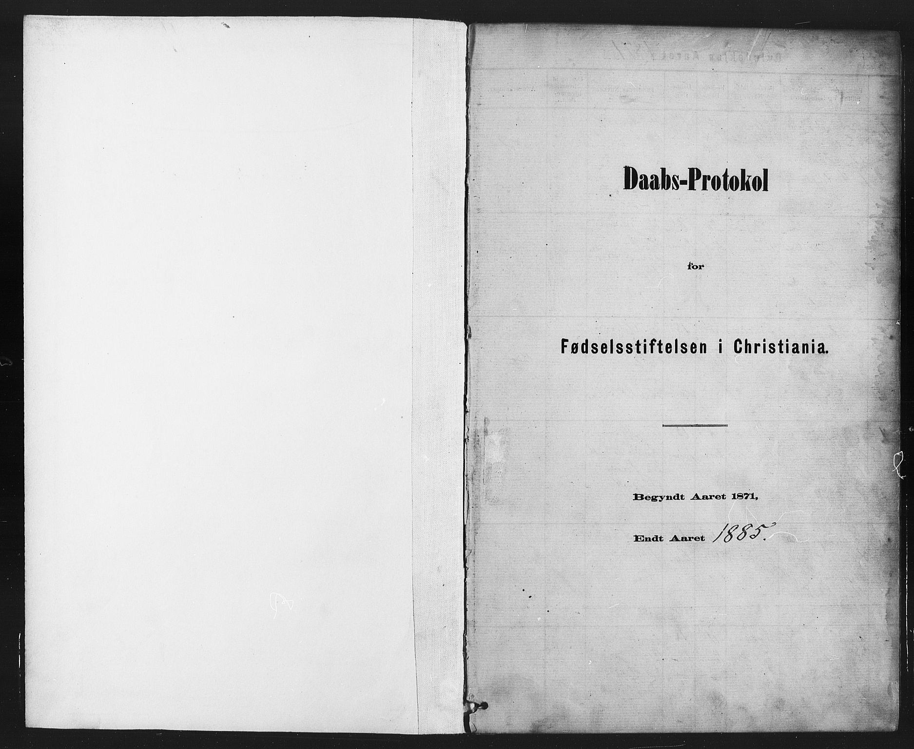 Rikshospitalet prestekontor Kirkebøker, AV/SAO-A-10309b/F/L0006: Parish register (official) no. 6, 1871-1885