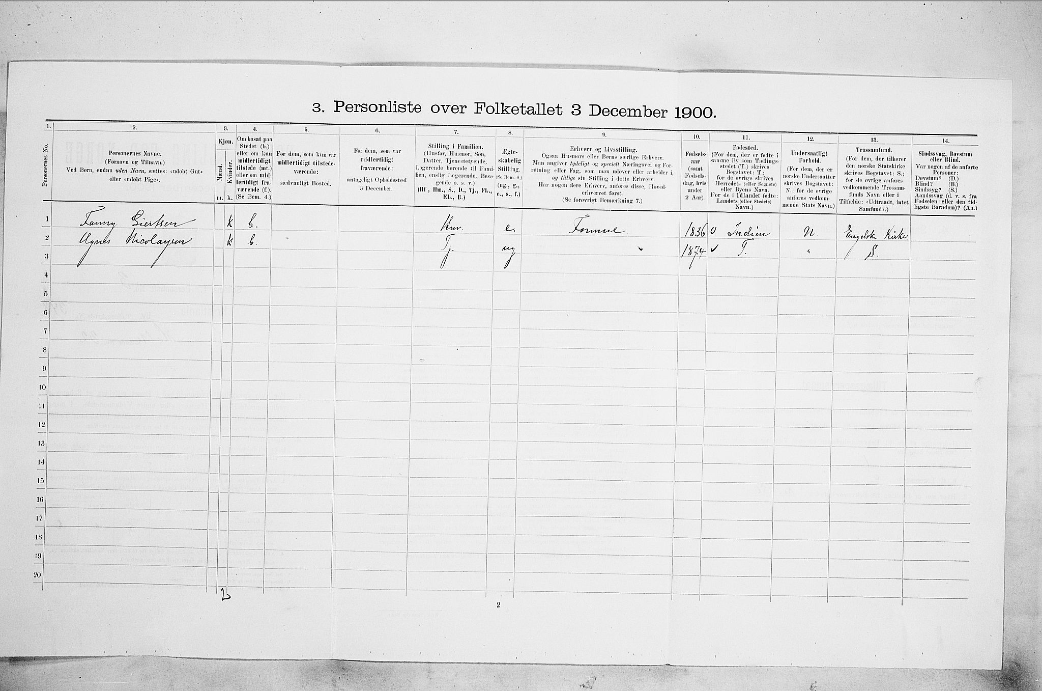 SAO, 1900 census for Kristiania, 1900, p. 38961