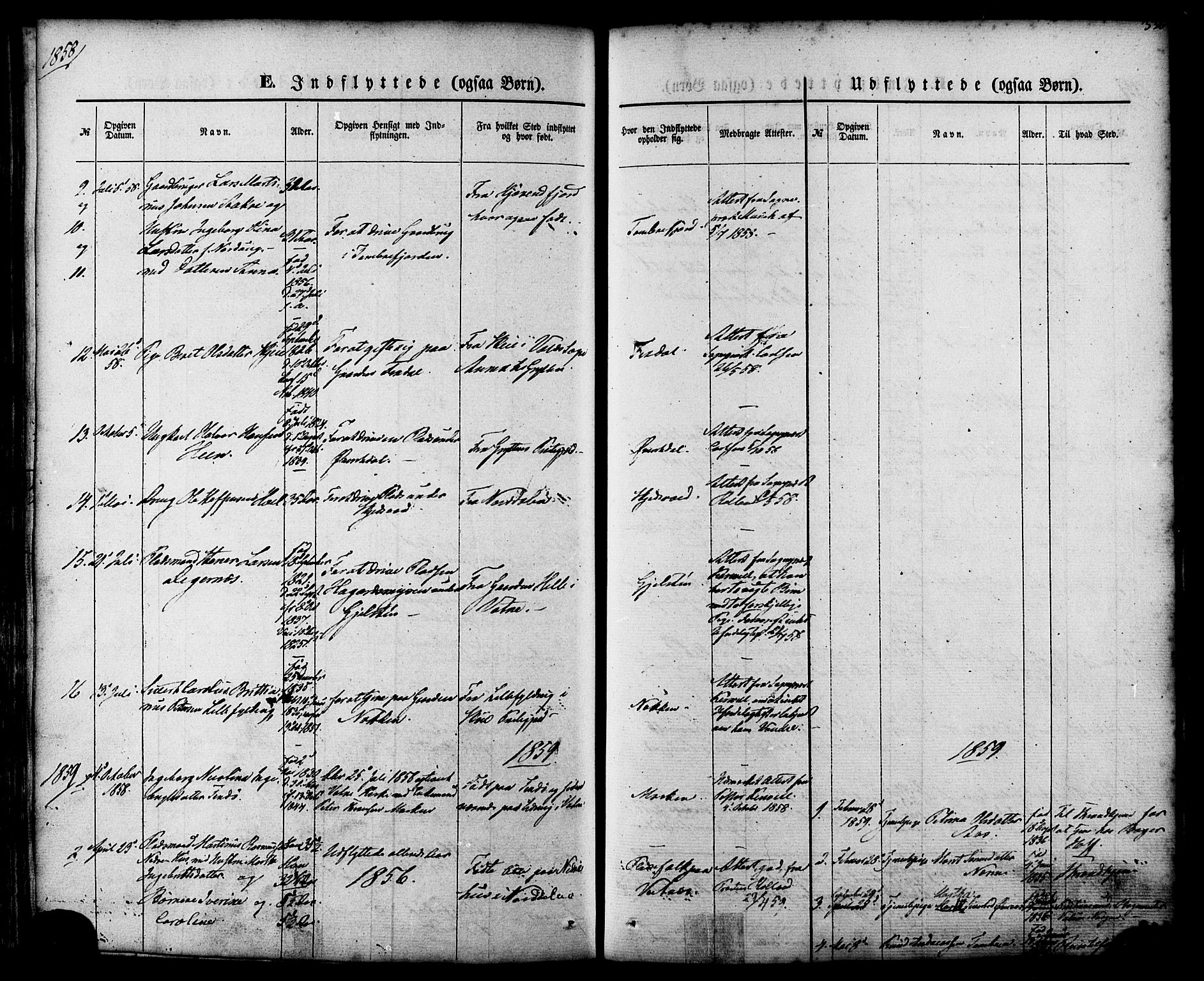 Ministerialprotokoller, klokkerbøker og fødselsregistre - Møre og Romsdal, SAT/A-1454/539/L0529: Parish register (official) no. 539A02, 1848-1872, p. 336
