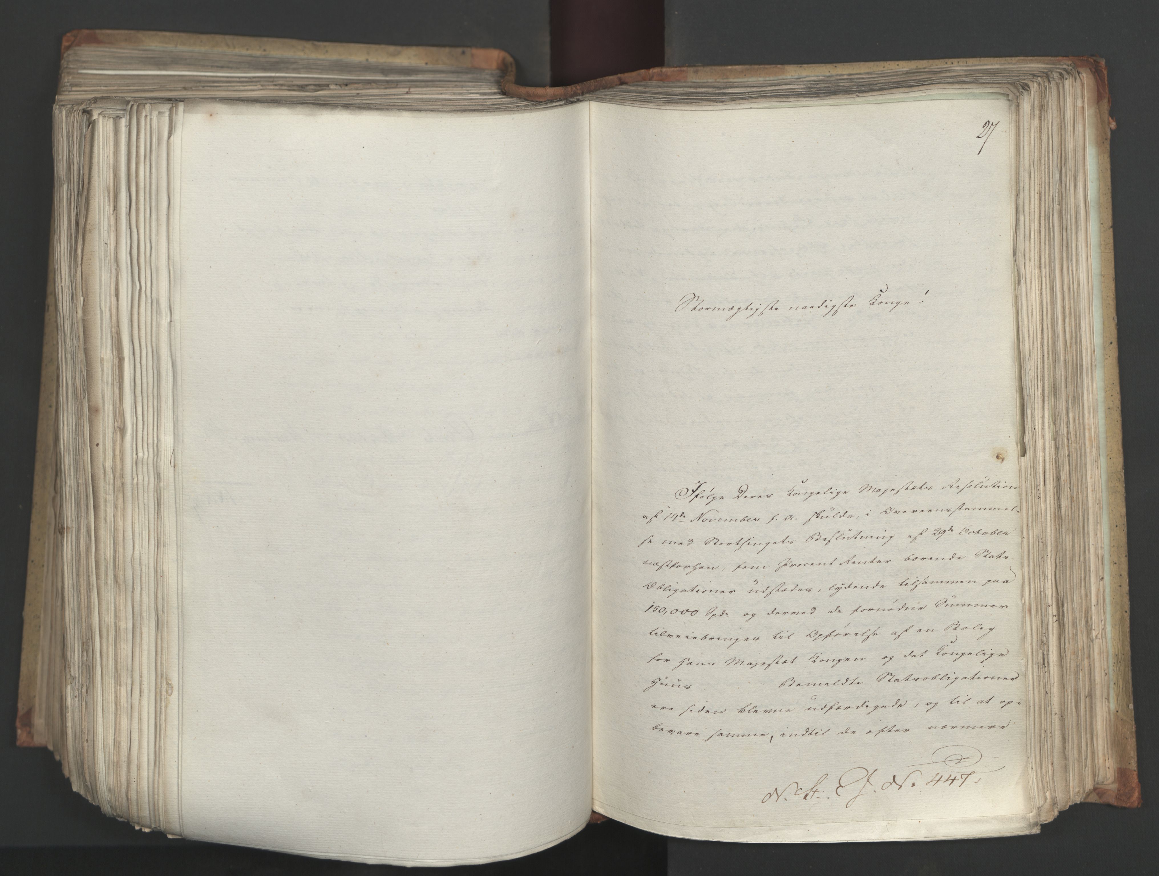 Statsrådsavdelingen i Stockholm, AV/RA-S-1003/D/Da/L0034: Regjeringsinnstillinger nr. 275-540, 1823, p. 481