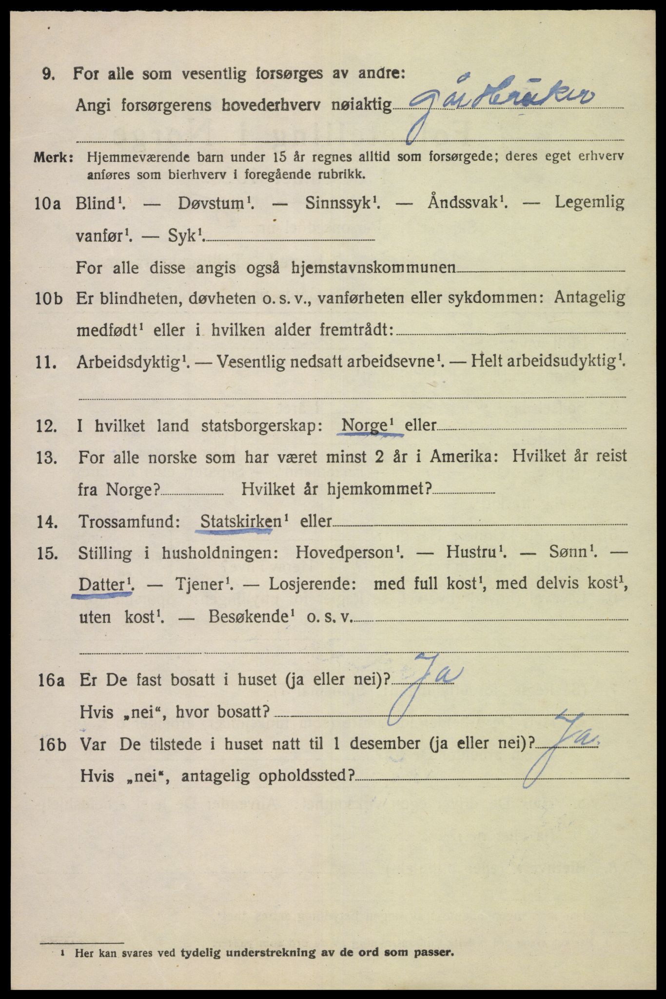 SAK, 1920 census for Spind, 1920, p. 2172
