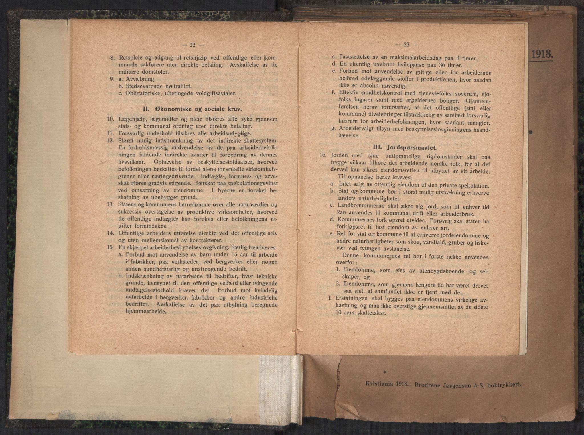 Venstres Hovedorganisasjon, AV/RA-PA-0876/X/L0001: De eldste skrifter, 1860-1936, p. 14