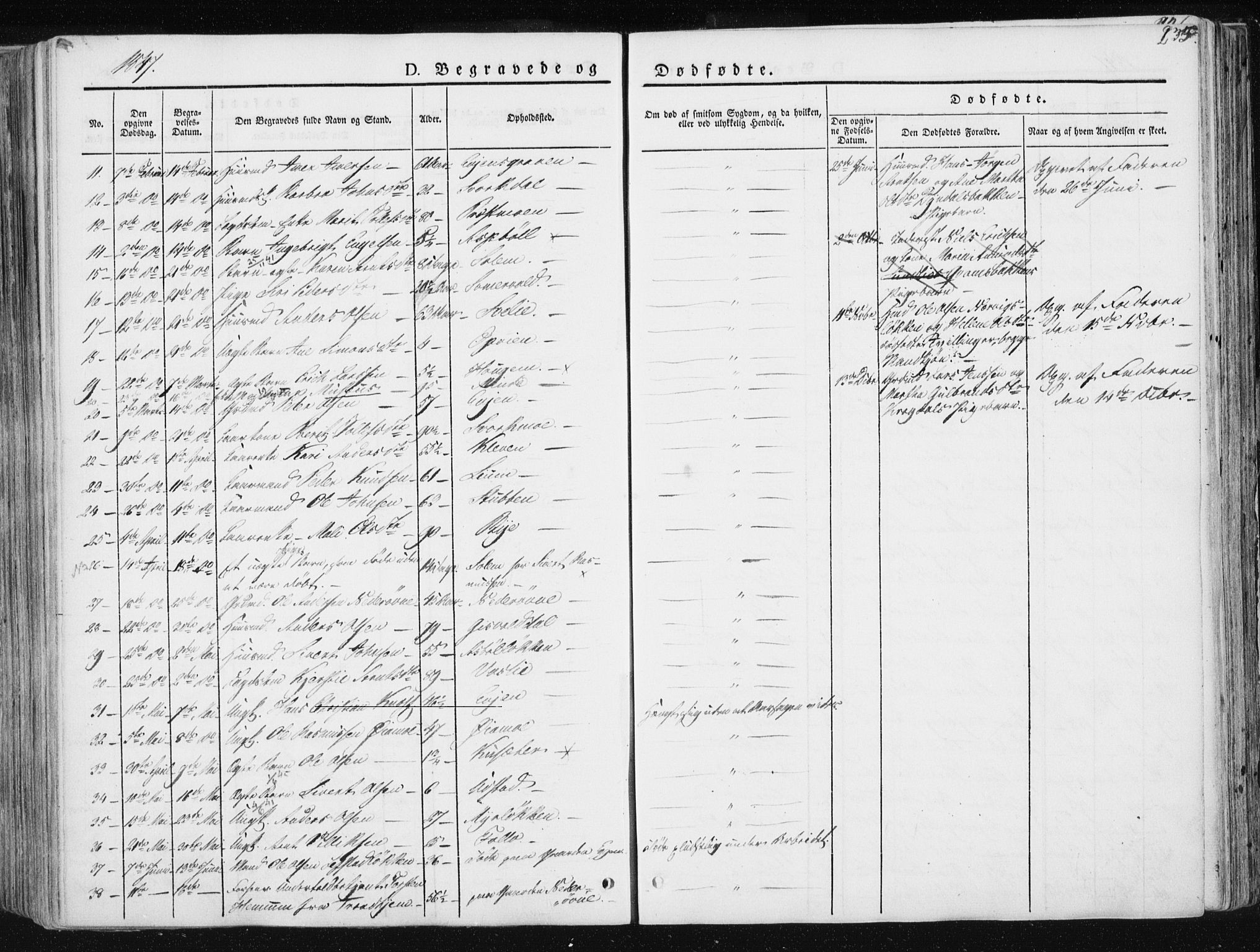 Ministerialprotokoller, klokkerbøker og fødselsregistre - Sør-Trøndelag, AV/SAT-A-1456/668/L0805: Parish register (official) no. 668A05, 1840-1853, p. 235