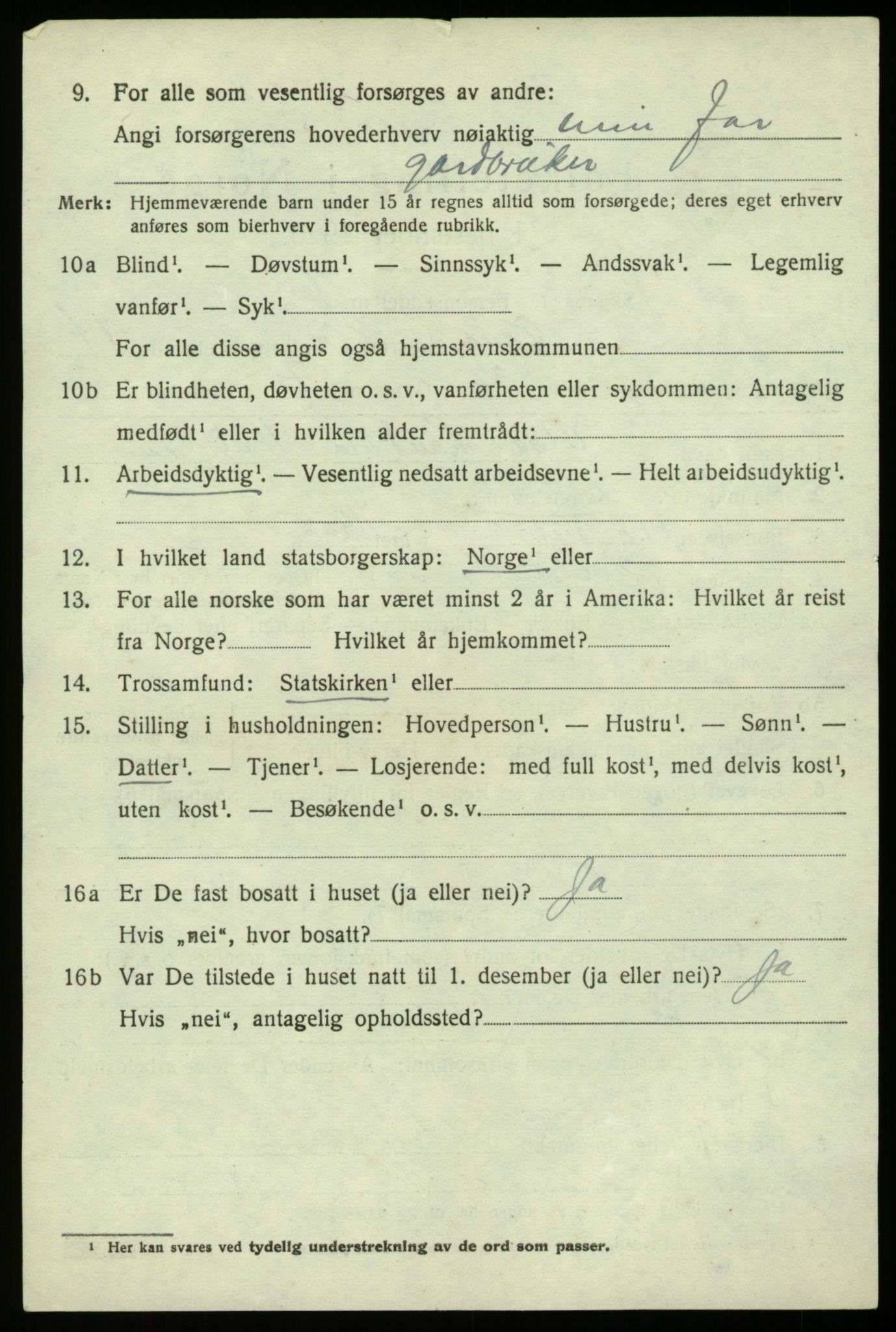 SAB, 1920 census for Fana, 1920, p. 20986