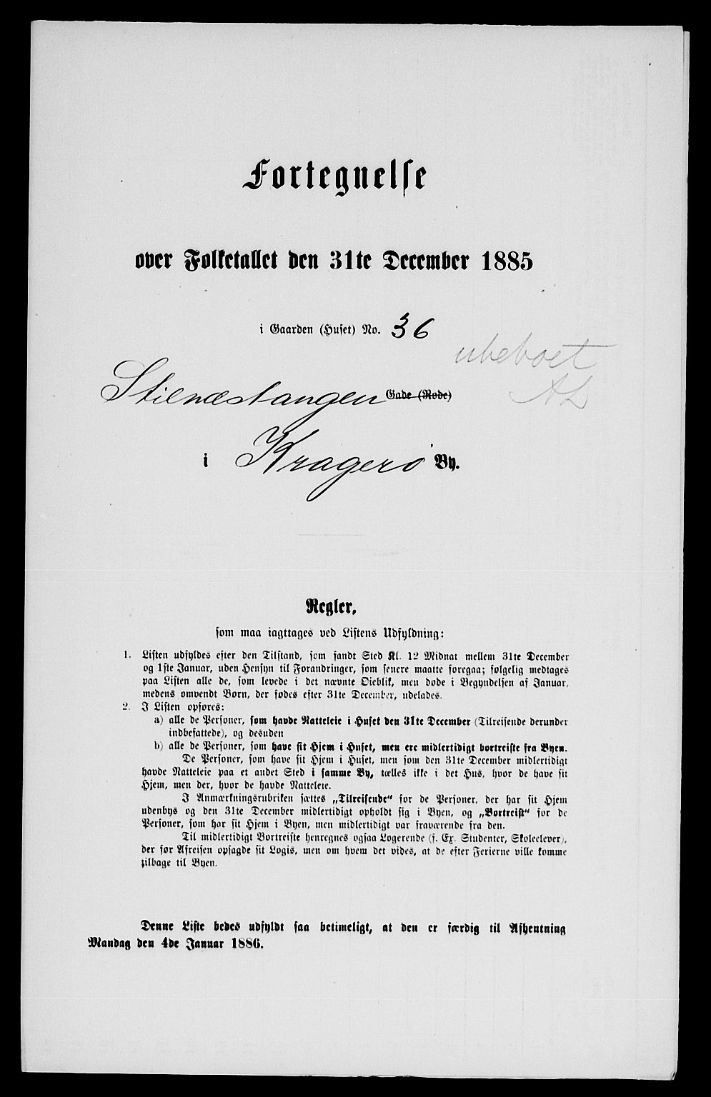 SAKO, 1885 census for 0801 Kragerø, 1885, p. 78