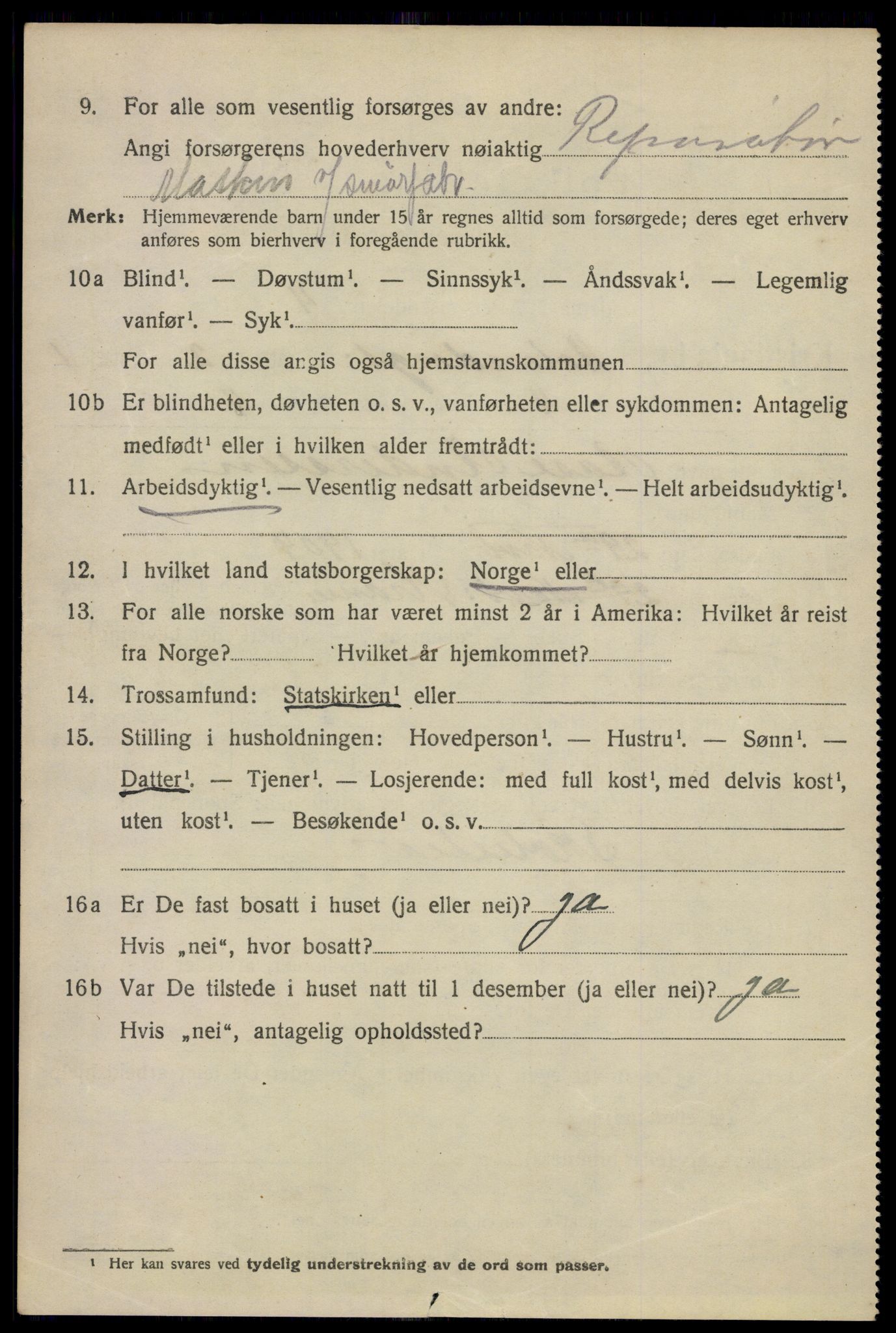 SAO, 1920 census for Kristiania, 1920, p. 296026