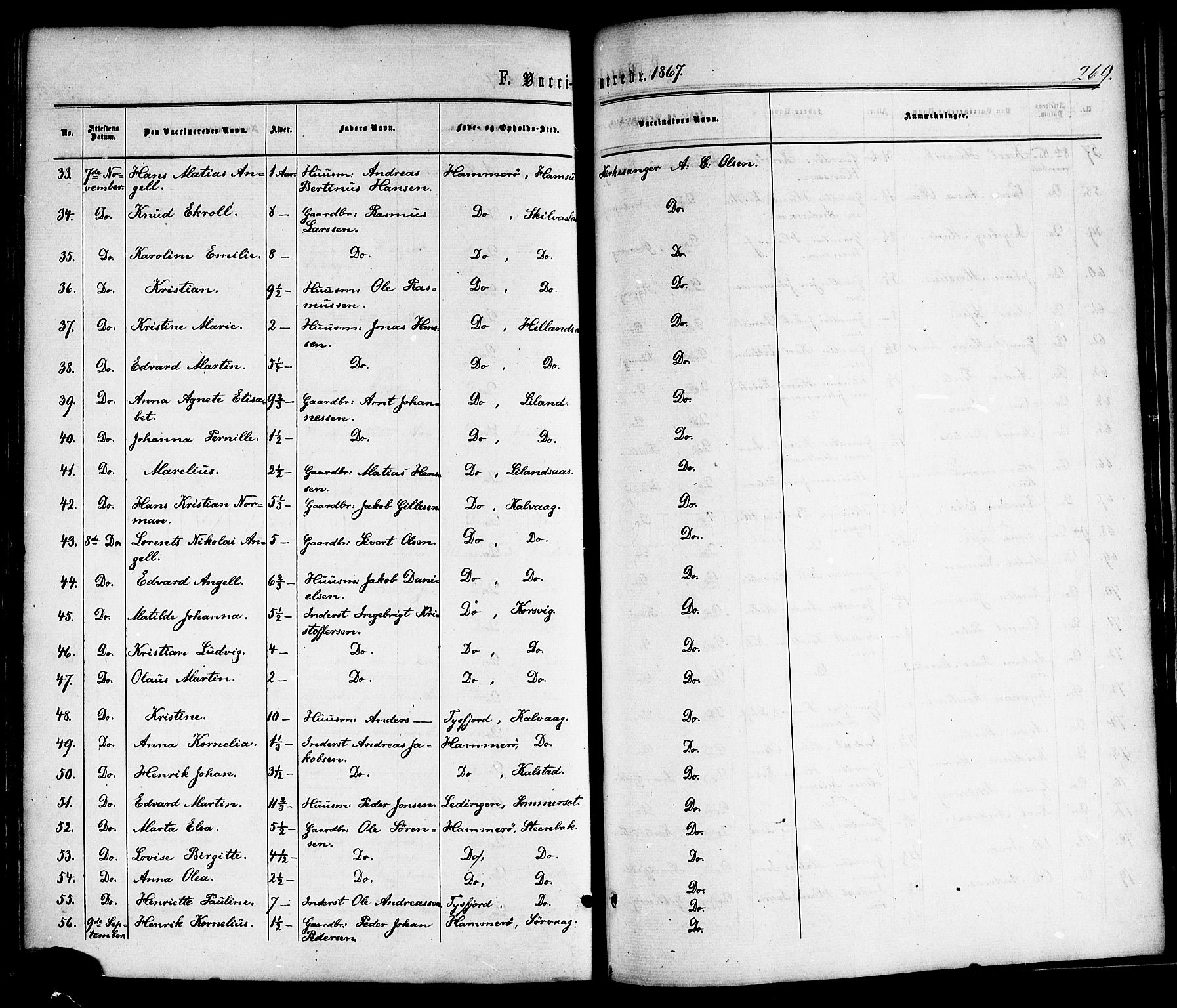 Ministerialprotokoller, klokkerbøker og fødselsregistre - Nordland, AV/SAT-A-1459/859/L0845: Parish register (official) no. 859A05, 1863-1877, p. 269