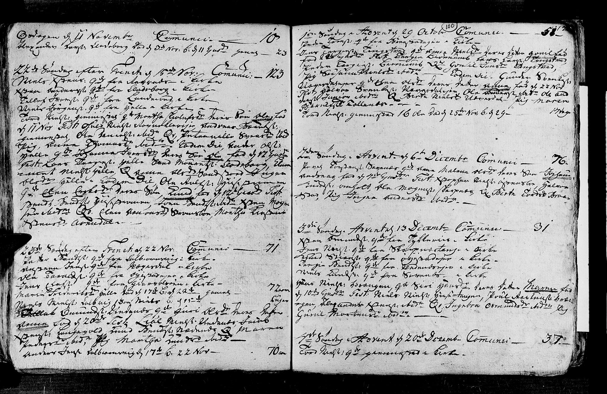 Øyestad sokneprestkontor, AV/SAK-1111-0049/F/Fa/L0006: Parish register (official) no. A 6, 1758-1776, p. 100