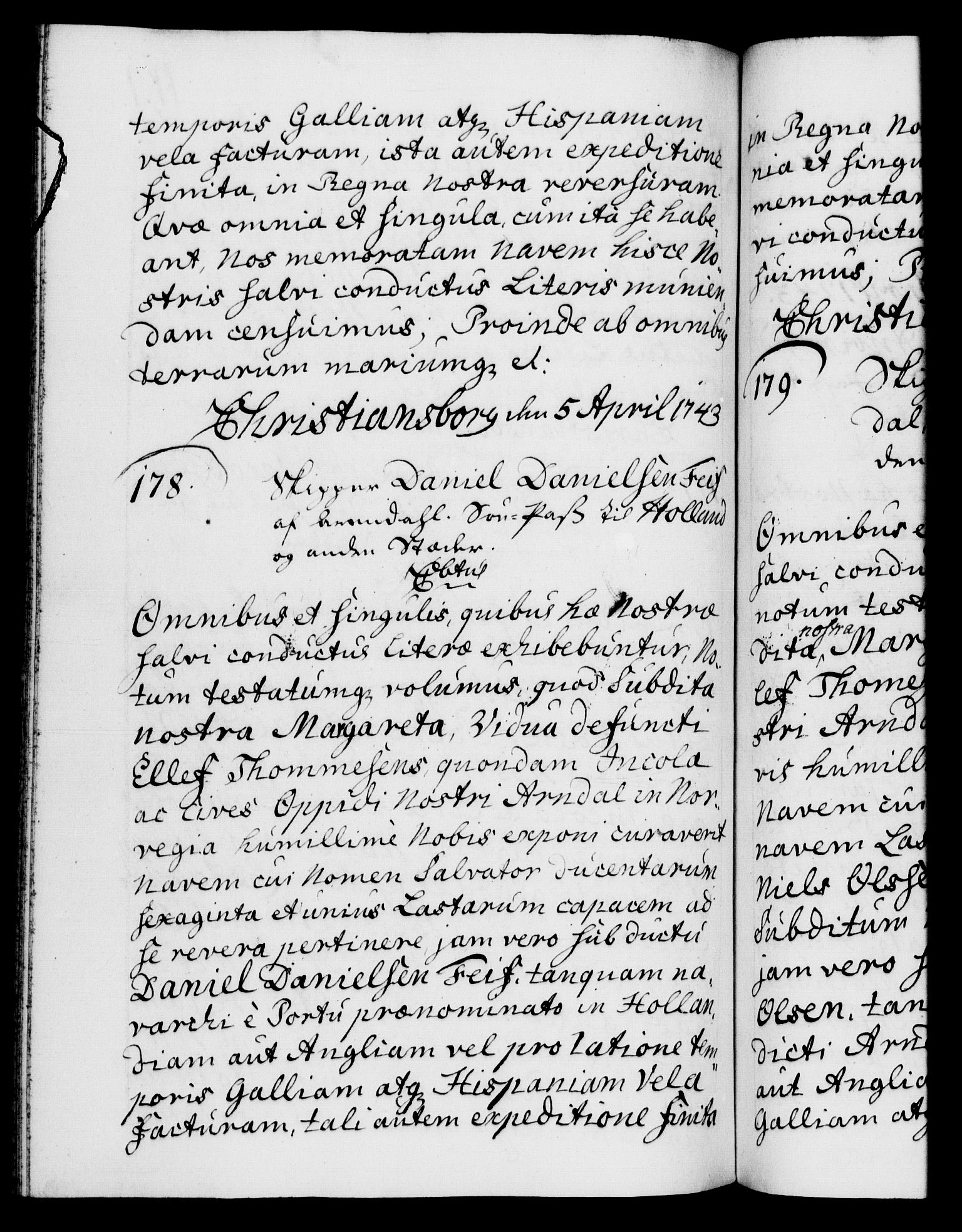 Danske Kanselli 1572-1799, AV/RA-EA-3023/F/Fc/Fca/Fcaa/L0033: Norske registre, 1743-1744, p. 114b