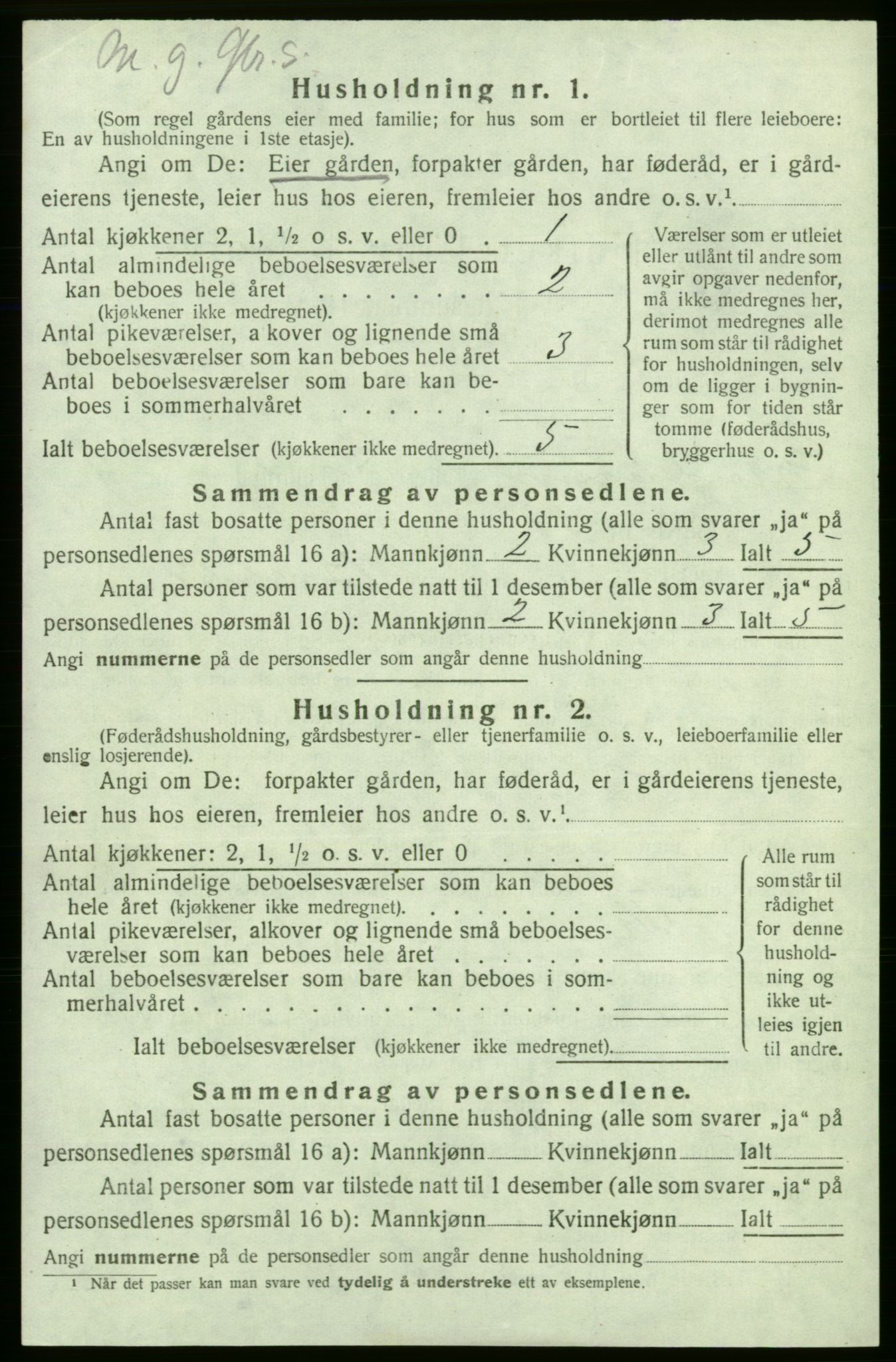 SAB, 1920 census for Strandebarm, 1920, p. 876