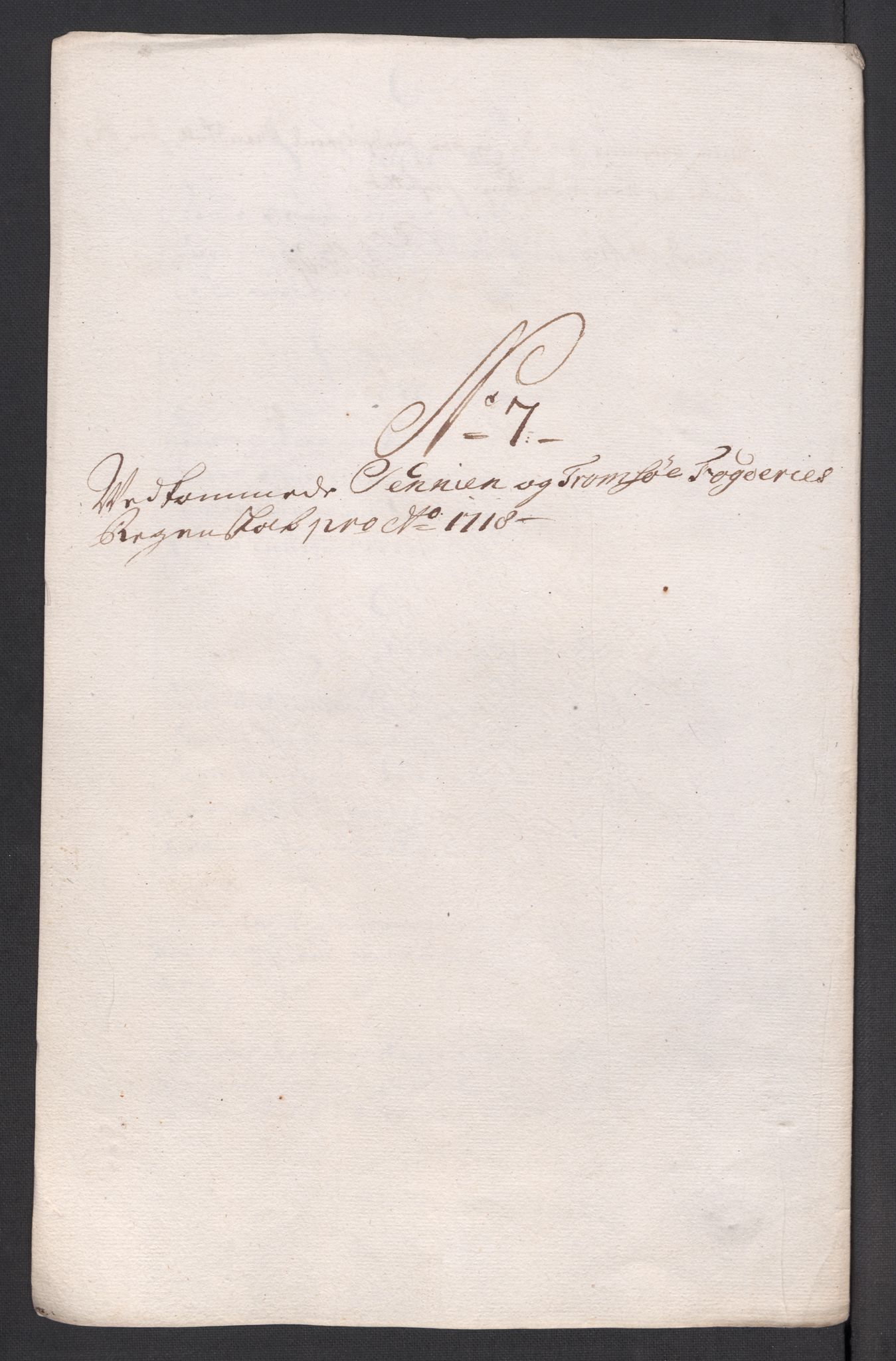 Rentekammeret inntil 1814, Reviderte regnskaper, Fogderegnskap, AV/RA-EA-4092/R68/L4764: Fogderegnskap Senja og Troms, 1718, p. 92