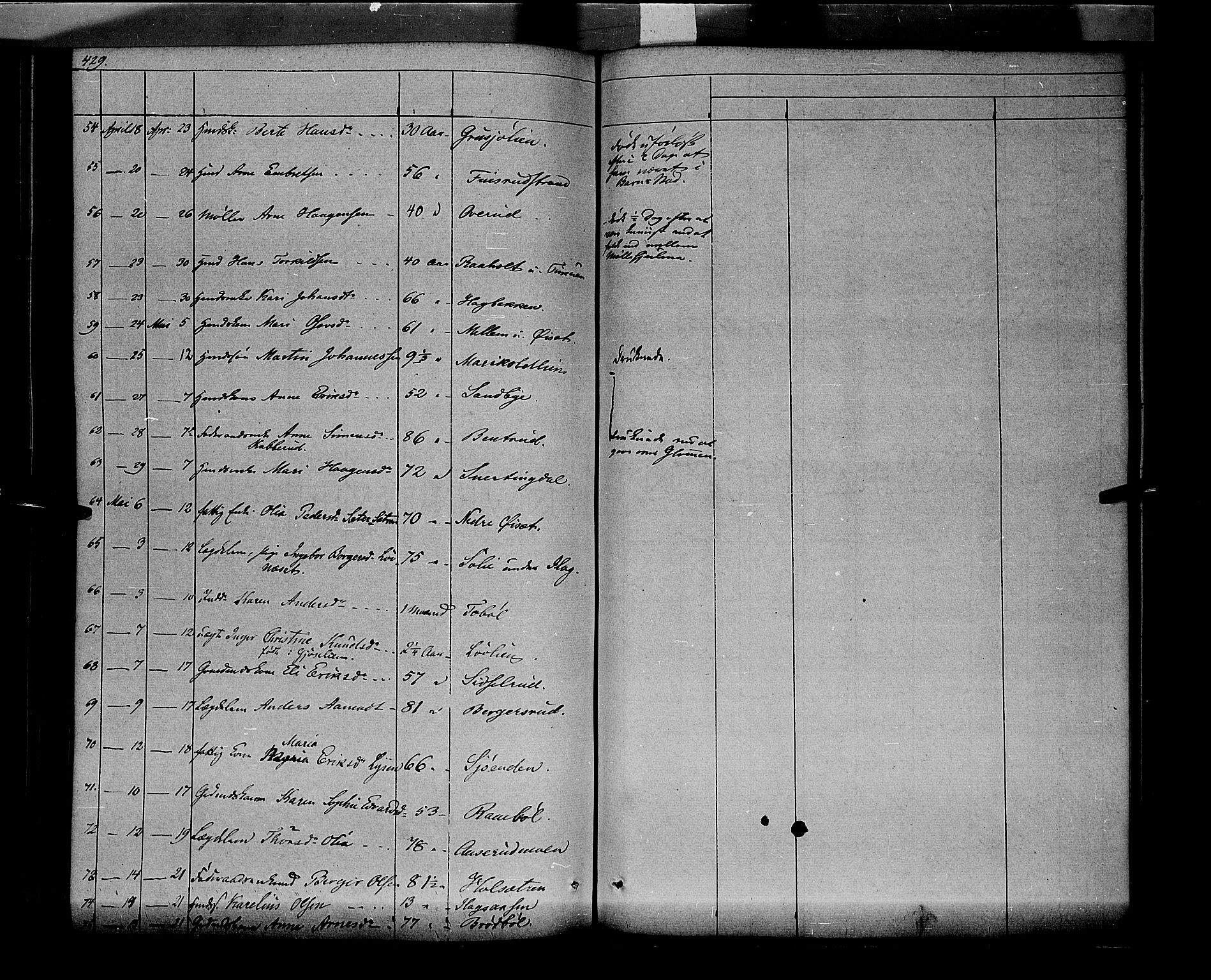 Vinger prestekontor, AV/SAH-PREST-024/H/Ha/Haa/L0009: Parish register (official) no. 9, 1847-1855, p. 429