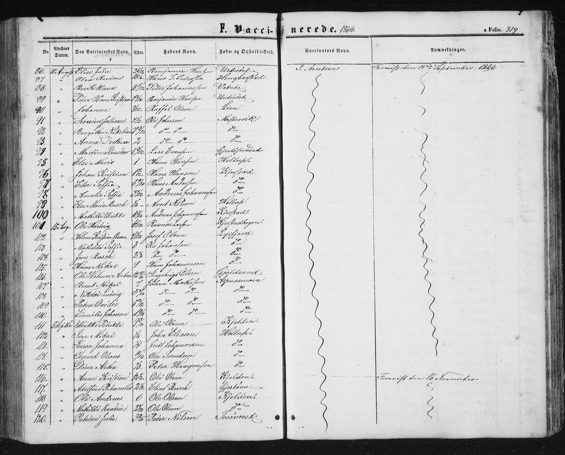 Ministerialprotokoller, klokkerbøker og fødselsregistre - Nordland, AV/SAT-A-1459/810/L0158: Parish register (copy) no. 810C02 /1, 1863-1883, p. 319