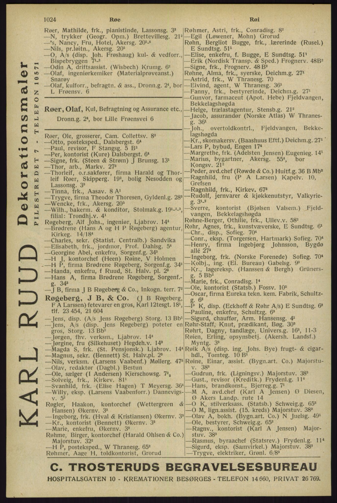 Kristiania/Oslo adressebok, PUBL/-, 1929, p. 1024