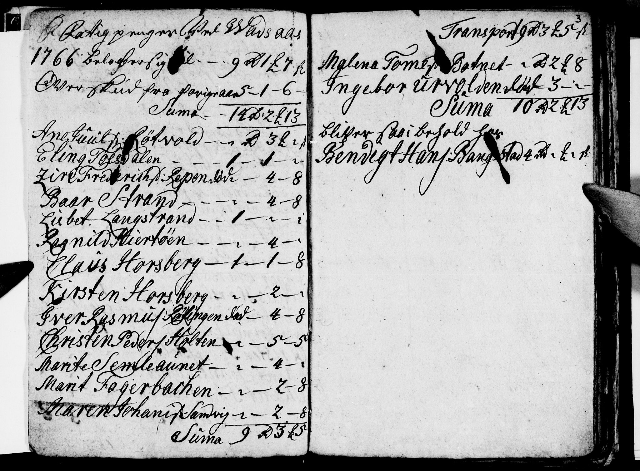 Ministerialprotokoller, klokkerbøker og fødselsregistre - Nordland, AV/SAT-A-1459/810/L0138: Parish register (official) no. 810A02, 1763-1770, p. 3