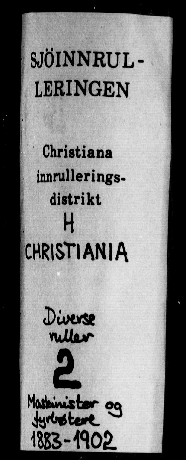 Oslo mønstringskontor, SAO/A-10569g/F/Fc/Fcd/L0002: Maskinist- og fyrbøterrulle, 1883-1902, p. 1