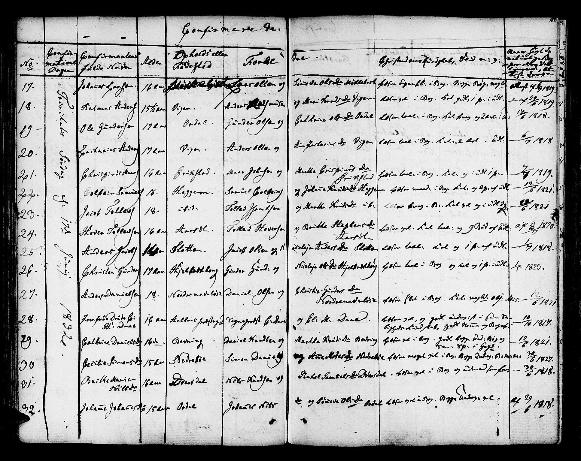 Jølster sokneprestembete, AV/SAB-A-80701/H/Haa/Haaa/L0008: Parish register (official) no. A 8, 1821-1833, p. 107