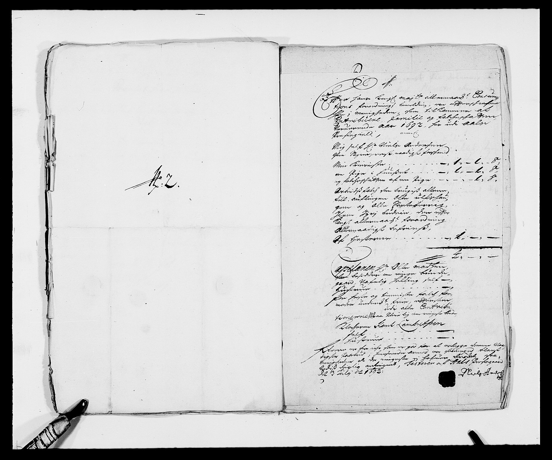 Rentekammeret inntil 1814, Reviderte regnskaper, Fogderegnskap, RA/EA-4092/R21/L1449: Fogderegnskap Ringerike og Hallingdal, 1690-1692, p. 130