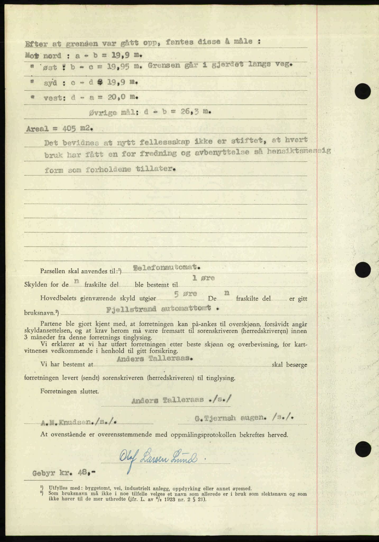 Follo sorenskriveri, AV/SAO-A-10274/G/Ga/Gaa/L0085: Mortgage book no. I 85, 1948-1948, Diary no: : 3093/1948