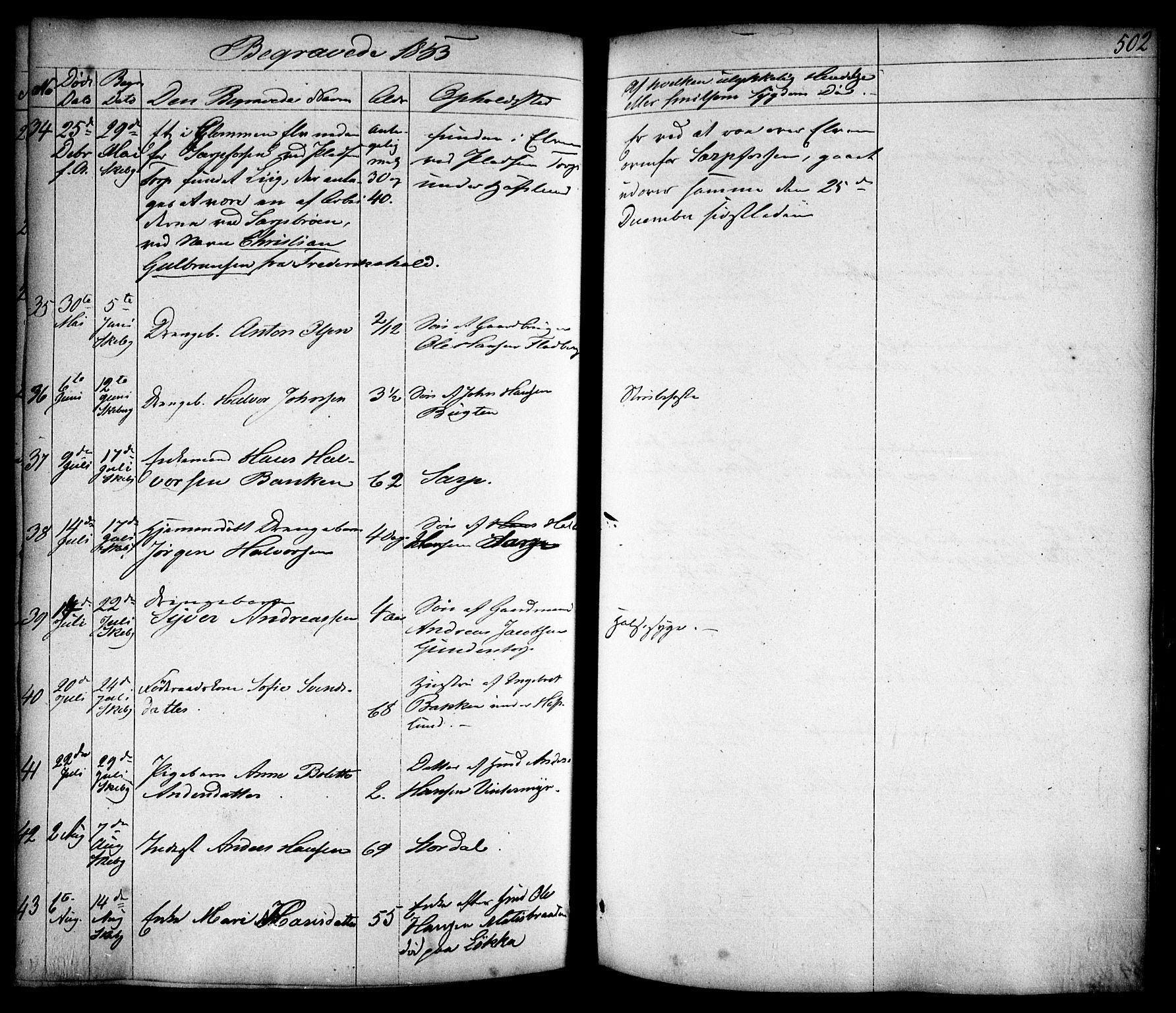 Skjeberg prestekontor Kirkebøker, AV/SAO-A-10923/F/Fa/L0006: Parish register (official) no. I 6, 1846-1858, p. 502