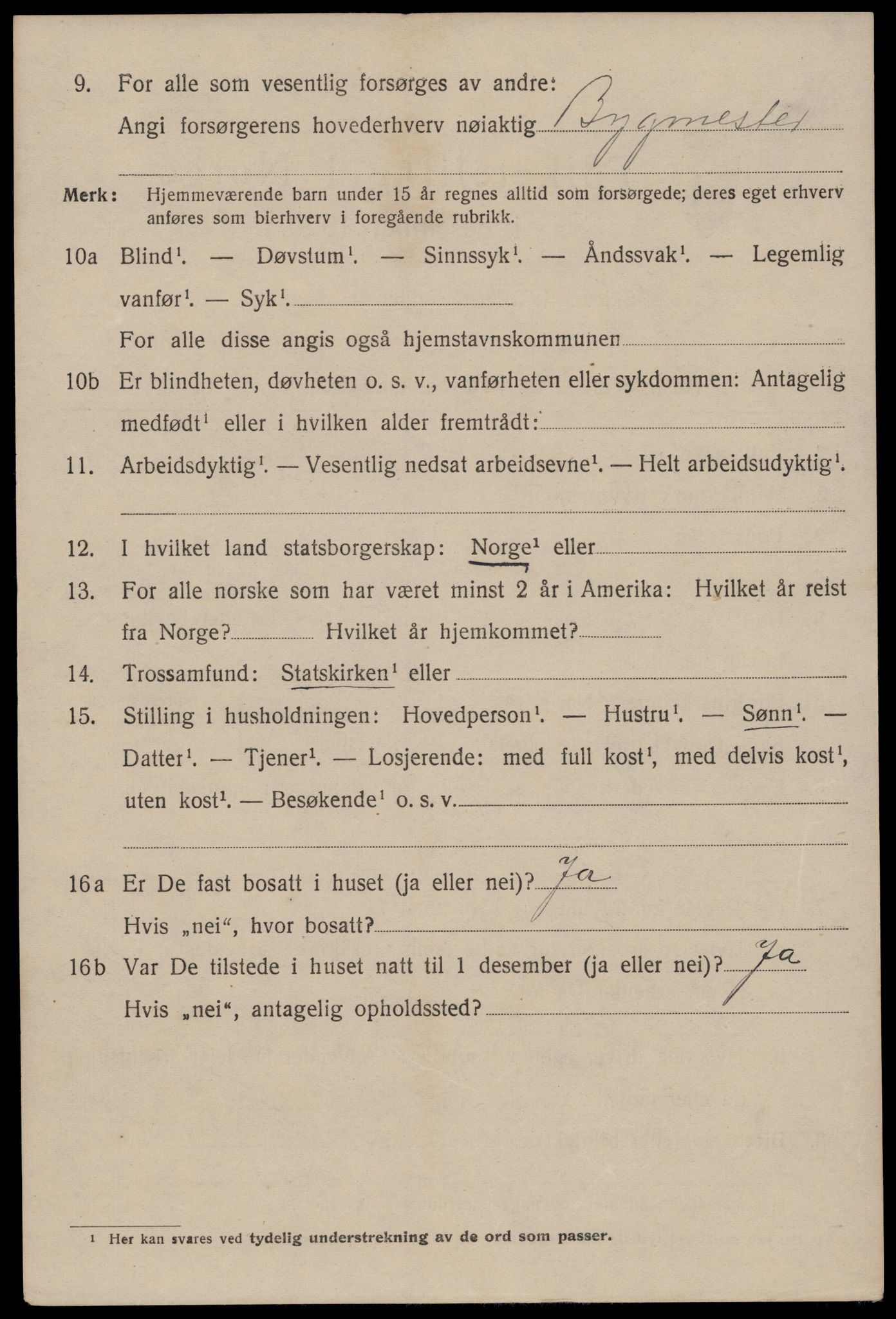 SAST, 1920 census for Stavanger, 1920, p. 61427