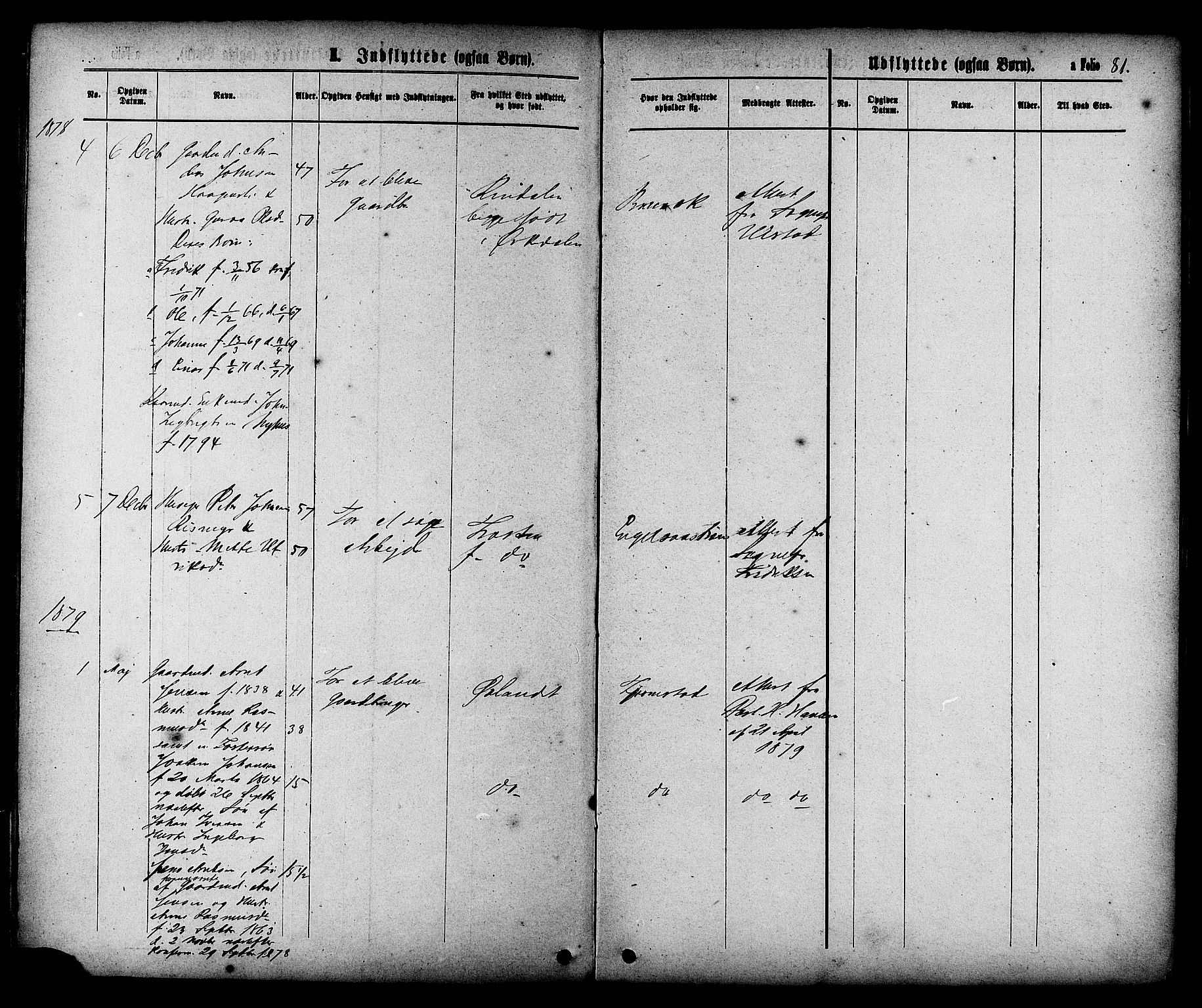 Ministerialprotokoller, klokkerbøker og fødselsregistre - Sør-Trøndelag, SAT/A-1456/608/L0334: Parish register (official) no. 608A03, 1877-1886, p. 81