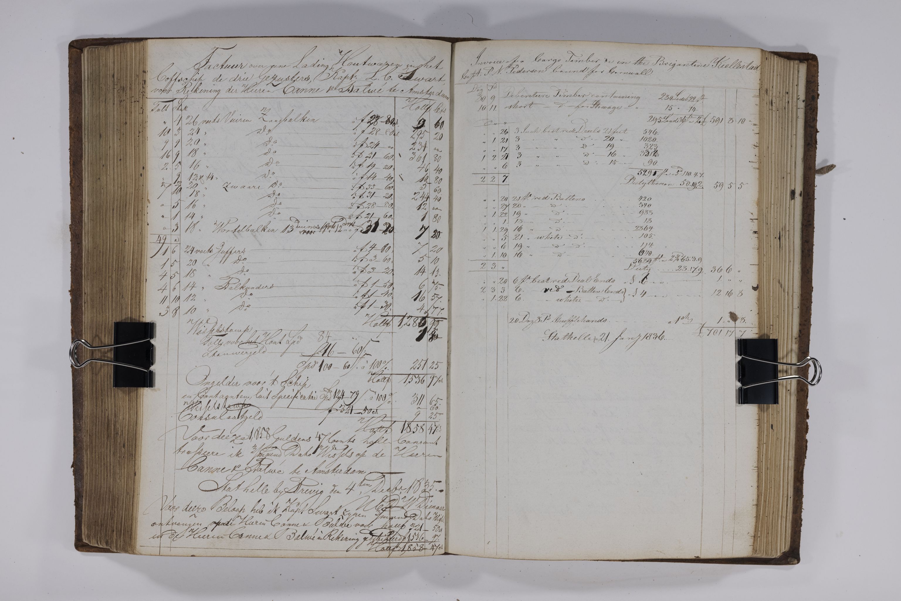 , Priscourant-tømmerpriser, 1834-38, 1834-1838, p. 218
