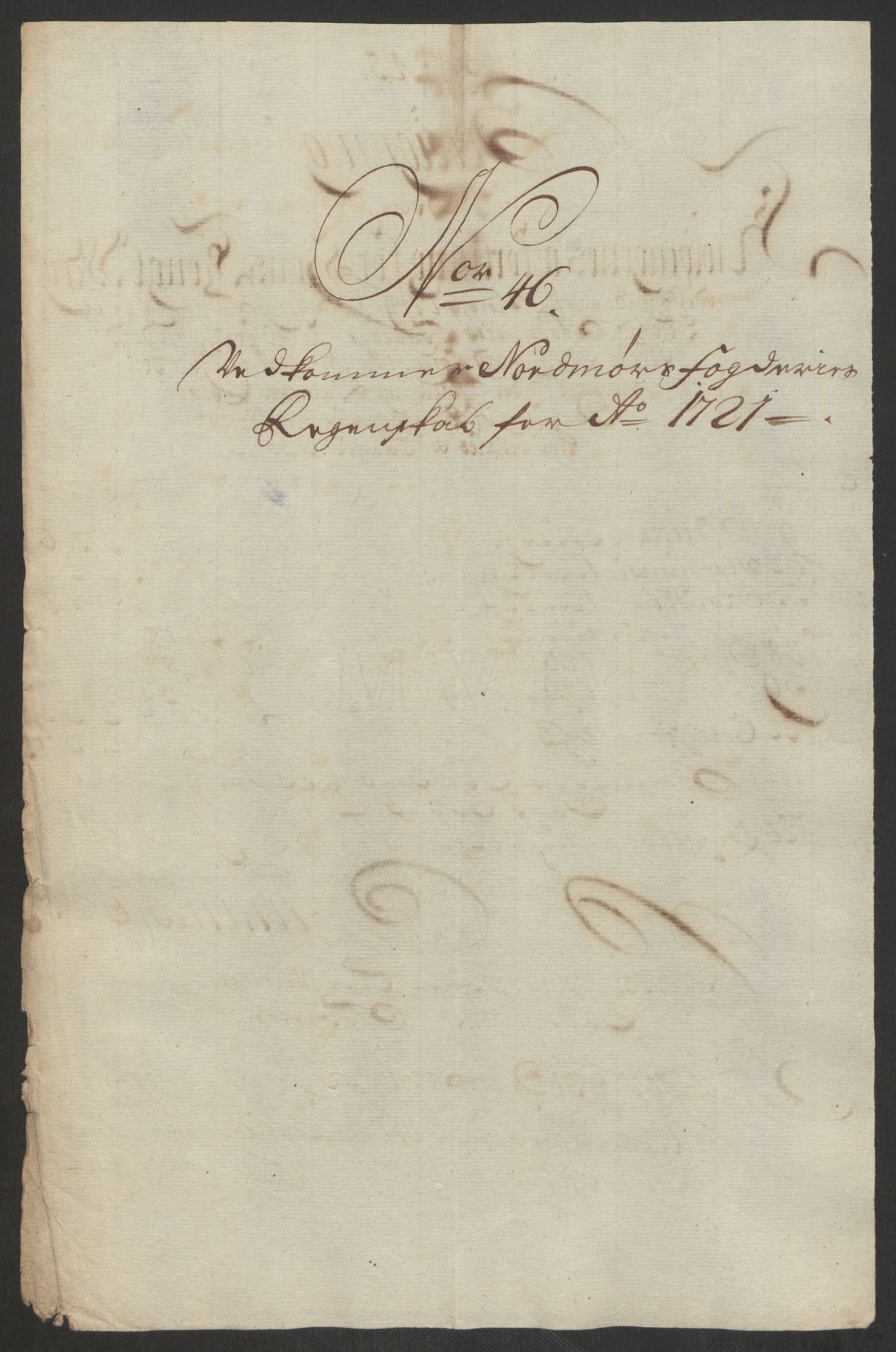 Rentekammeret inntil 1814, Reviderte regnskaper, Fogderegnskap, RA/EA-4092/R56/L3754: Fogderegnskap Nordmøre, 1721, p. 323