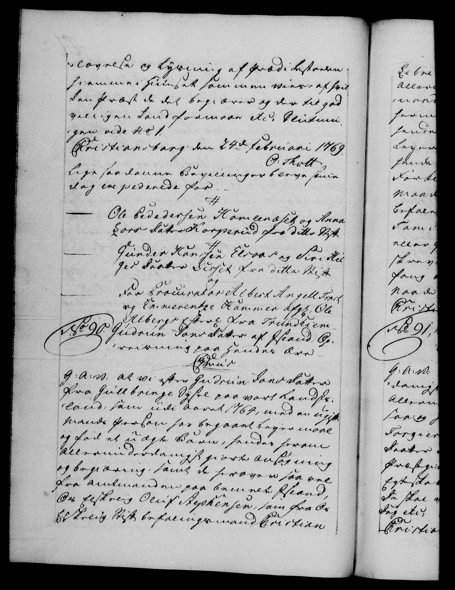 Danske Kanselli 1572-1799, AV/RA-EA-3023/F/Fc/Fca/Fcaa/L0044: Norske registre, 1769-1771, p. 47b