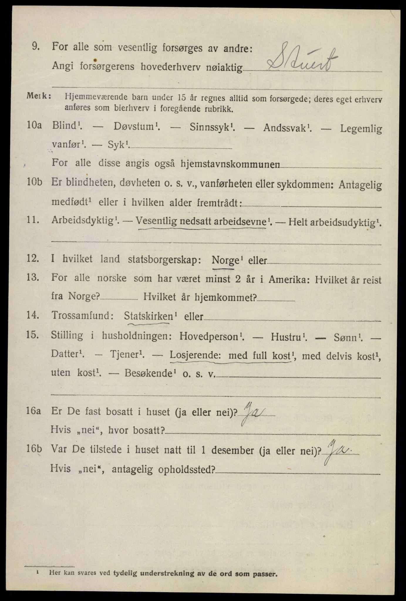 SAKO, 1920 census for Sem, 1920, p. 10796
