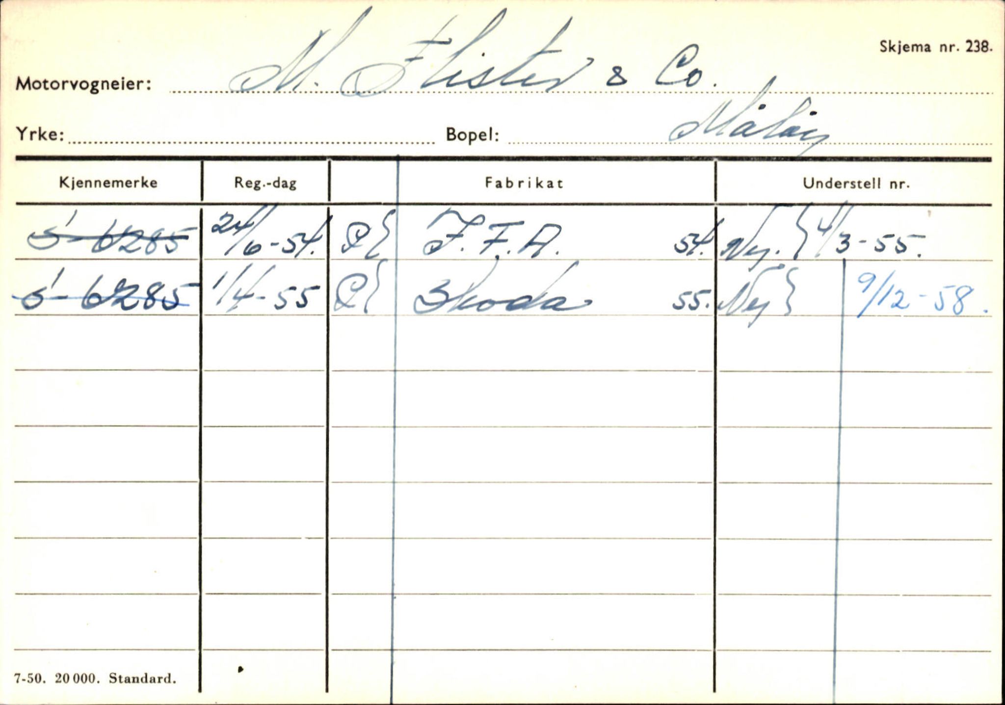 Statens vegvesen, Sogn og Fjordane vegkontor, AV/SAB-A-5301/4/F/L0144: Registerkort Vågsøy A-R, 1945-1975, p. 570