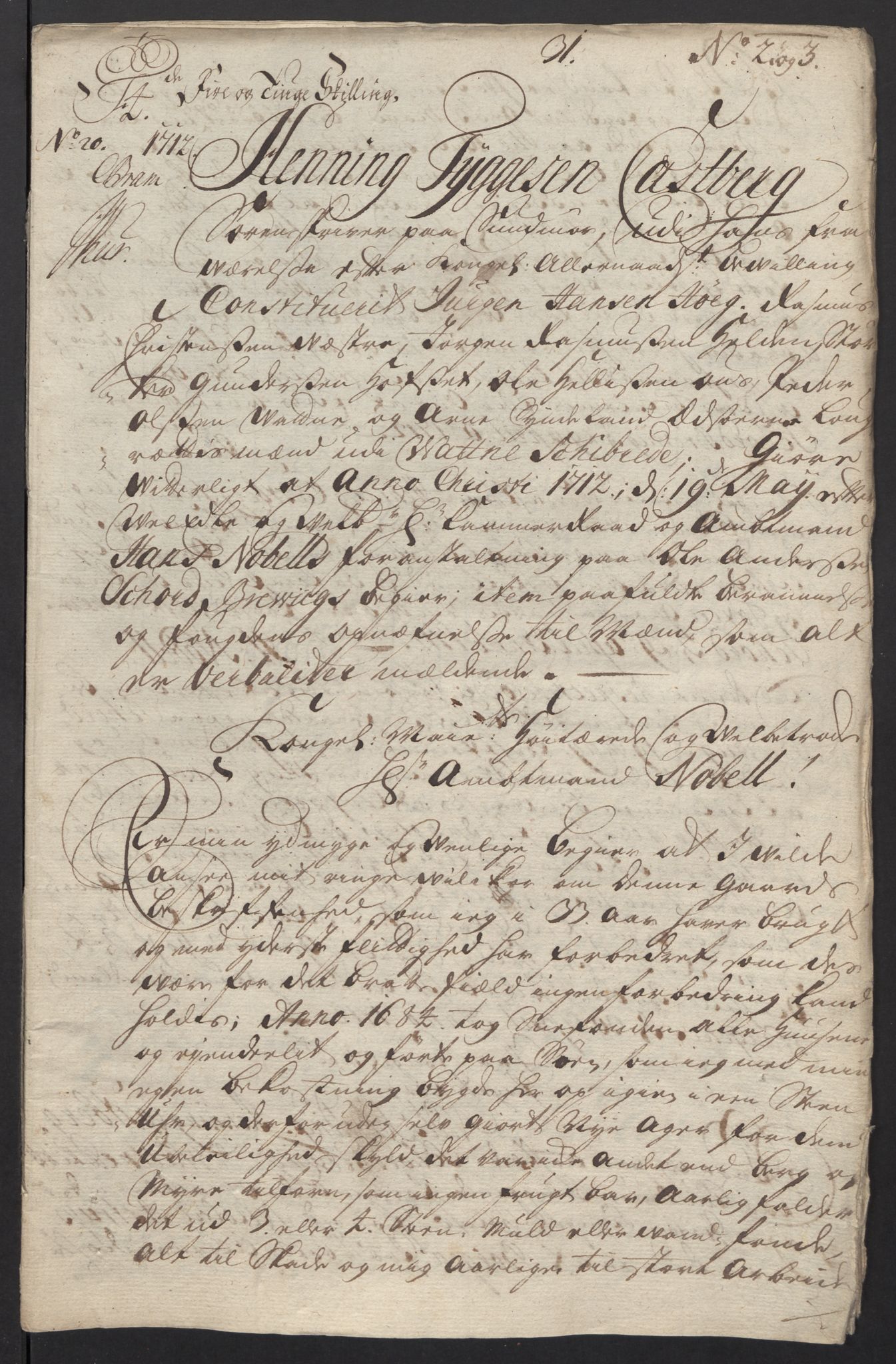 Rentekammeret inntil 1814, Reviderte regnskaper, Fogderegnskap, RA/EA-4092/R54/L3565: Fogderegnskap Sunnmøre, 1712-1713, p. 91