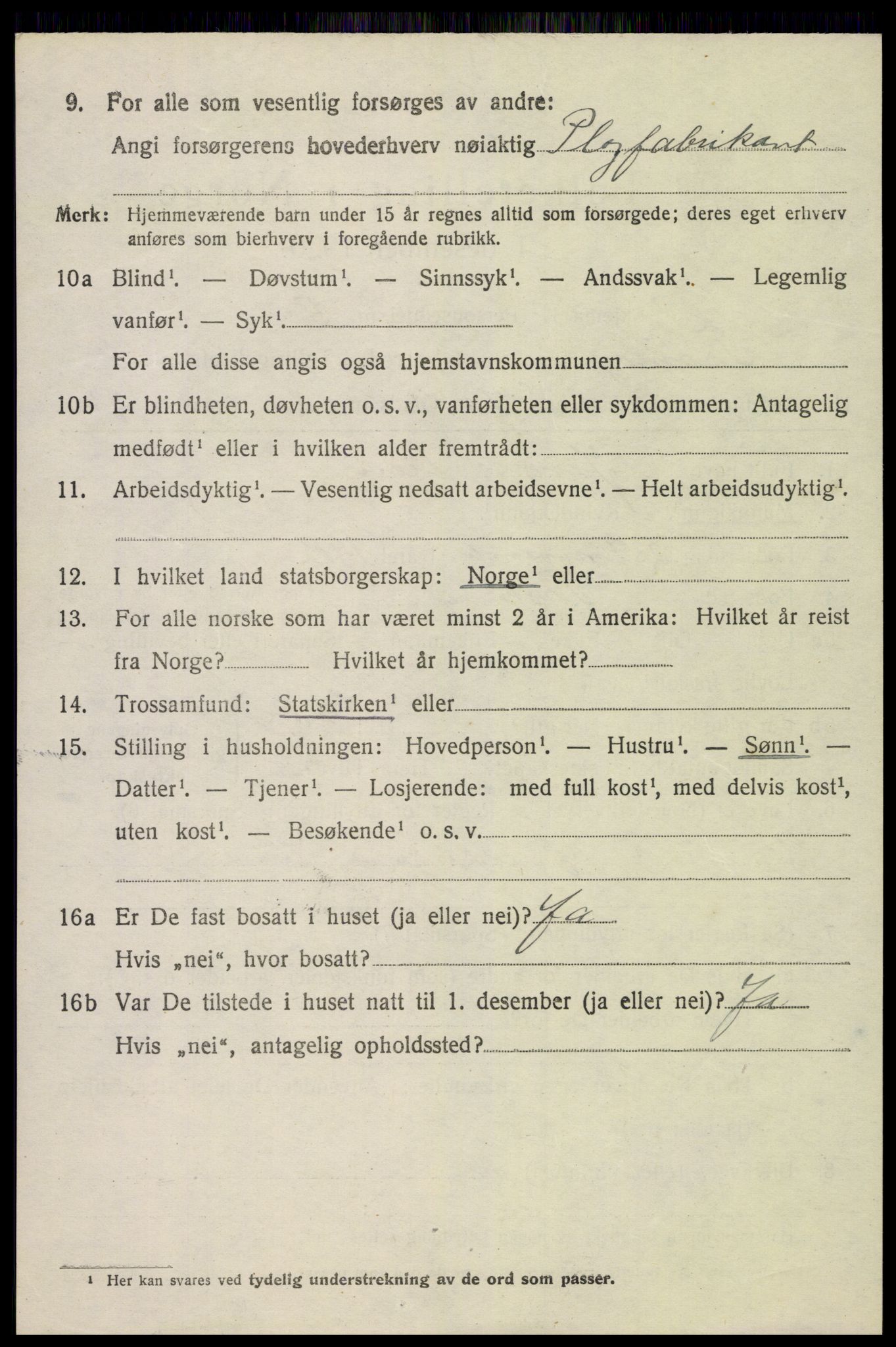 SAK, 1920 census for Tromøy, 1920, p. 4972