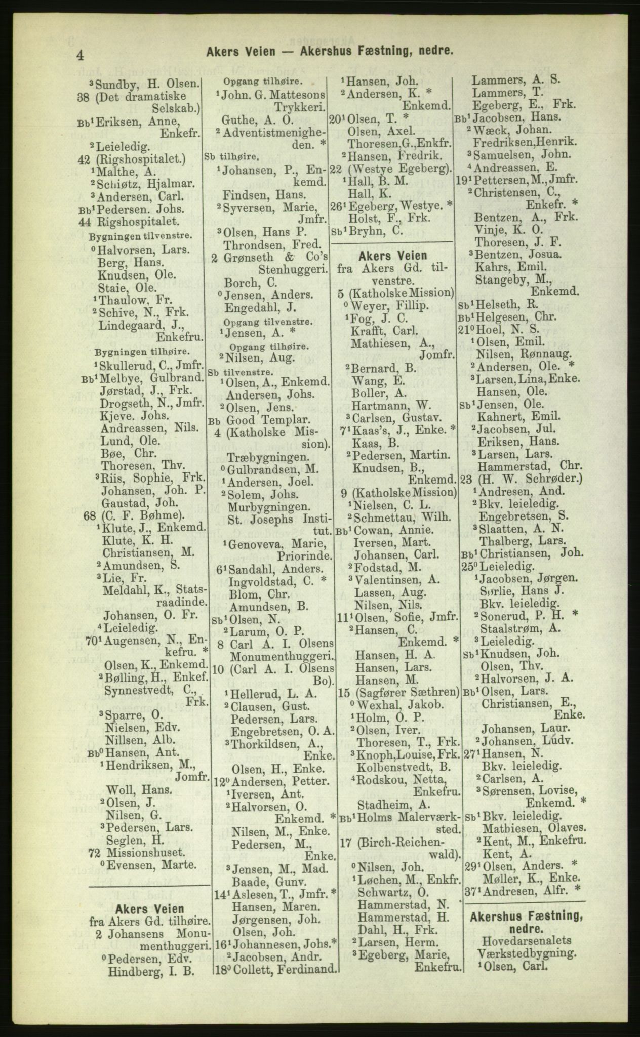 Kristiania/Oslo adressebok, PUBL/-, 1883, p. 4