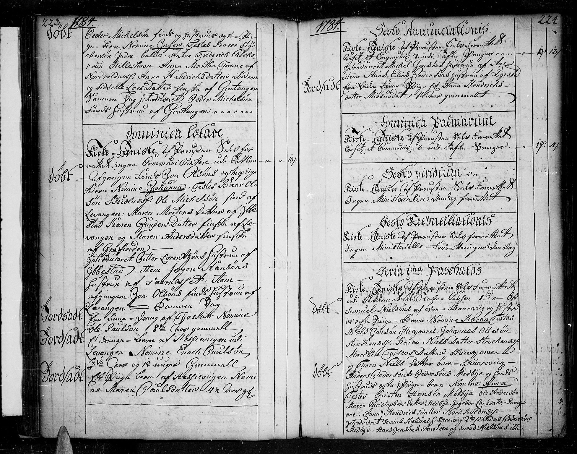 Ibestad sokneprestembete, AV/SATØ-S-0077/H/Ha/Haa/L0003kirke: Parish register (official) no. 3, 1776-1801, p. 223-224