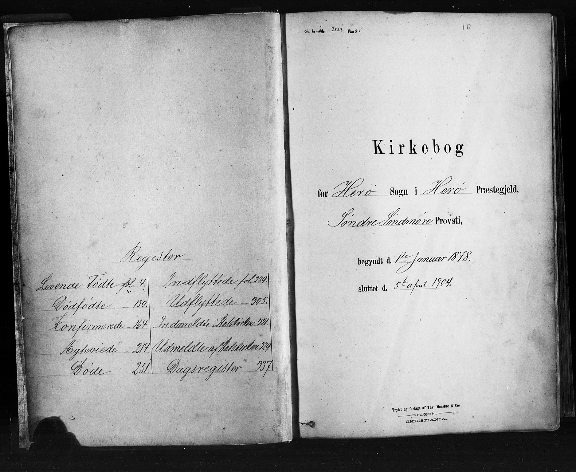 Ministerialprotokoller, klokkerbøker og fødselsregistre - Møre og Romsdal, AV/SAT-A-1454/507/L0073: Parish register (official) no. 507A08, 1878-1904, p. 1