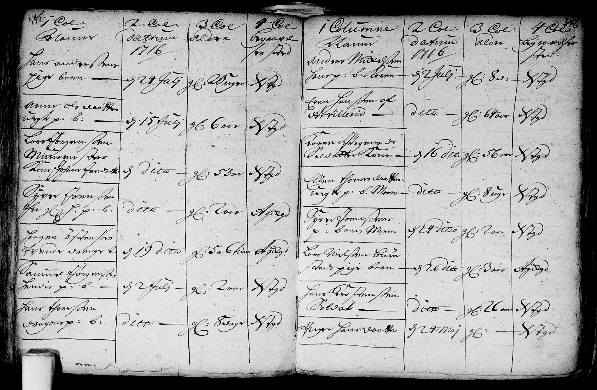 Aker prestekontor kirkebøker, AV/SAO-A-10861/F/L0002: Parish register (official) no. 2, 1714-1720, p. 345-346