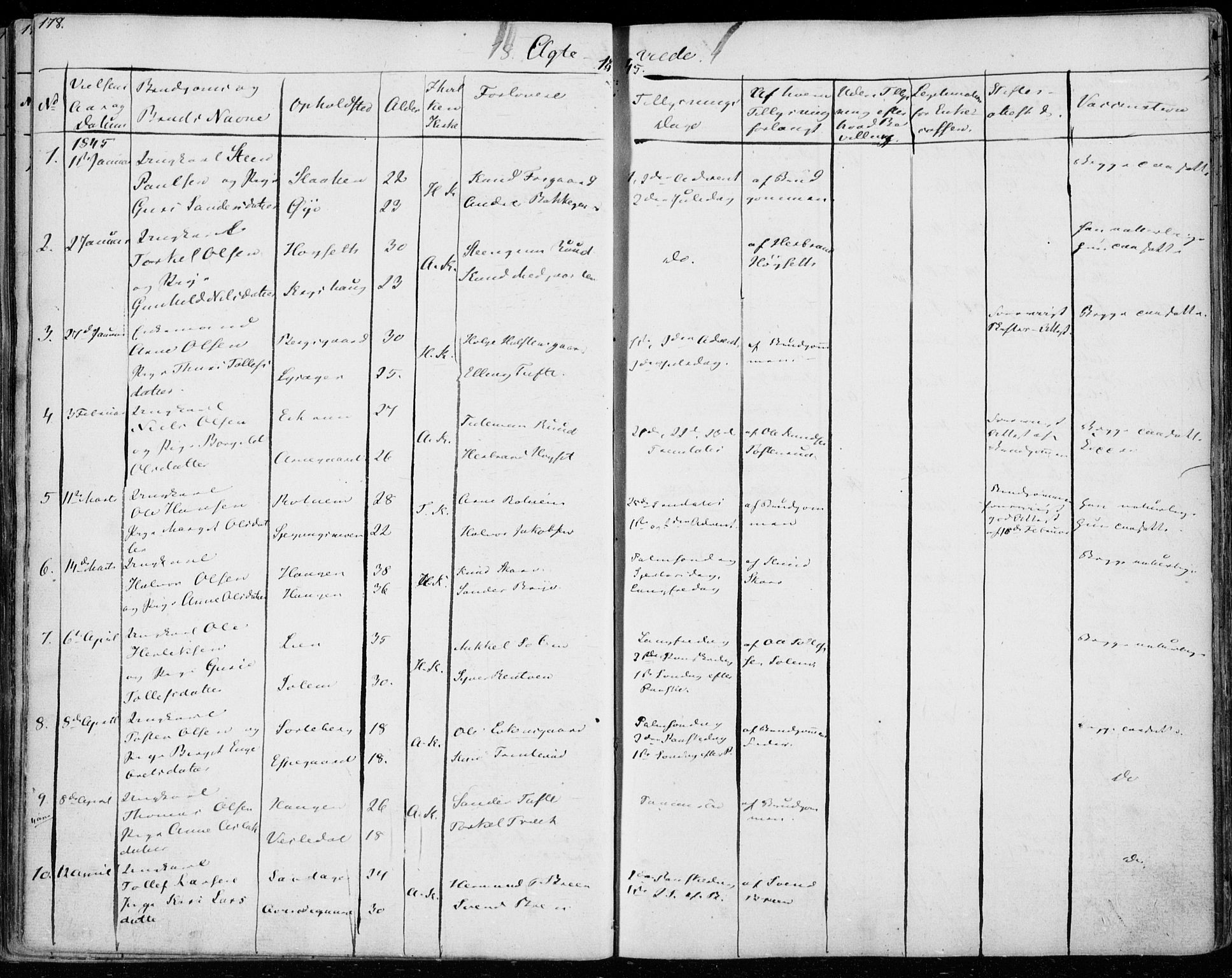 Ål kirkebøker, AV/SAKO-A-249/F/Fa/L0005: Parish register (official) no. I 5, 1825-1848, p. 178