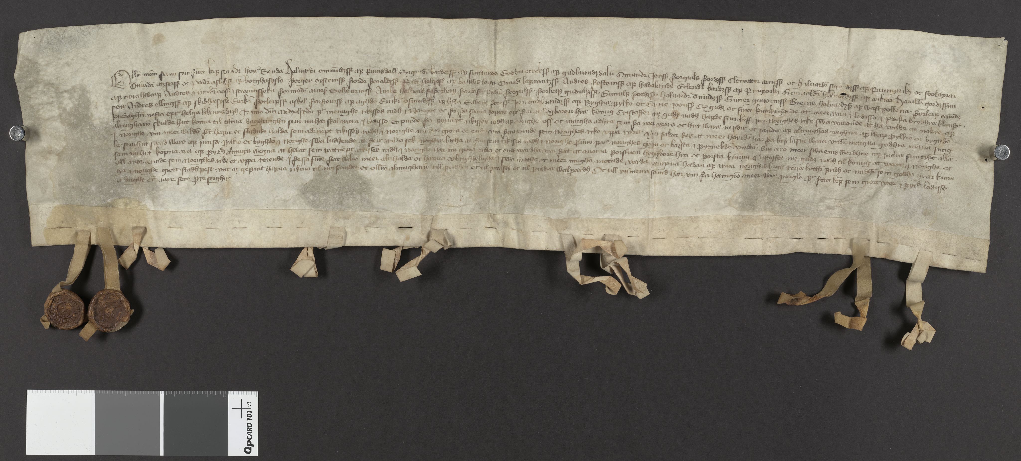 Riksarkivets diplomsamling, AV/RA-EA-5965/F06/L0025: Dokument nr. 38, 40, 1442