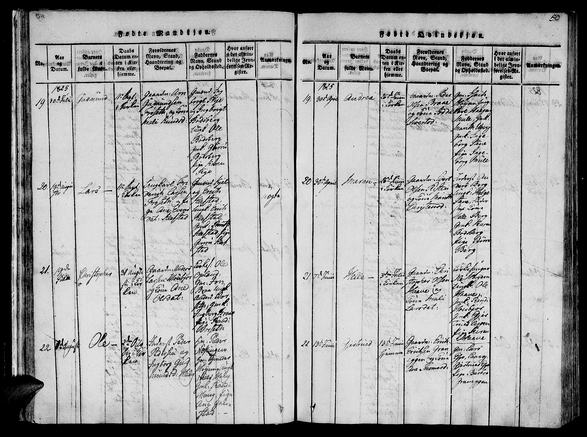 Ministerialprotokoller, klokkerbøker og fødselsregistre - Sør-Trøndelag, SAT/A-1456/612/L0372: Parish register (official) no. 612A06 /1, 1816-1828, p. 50