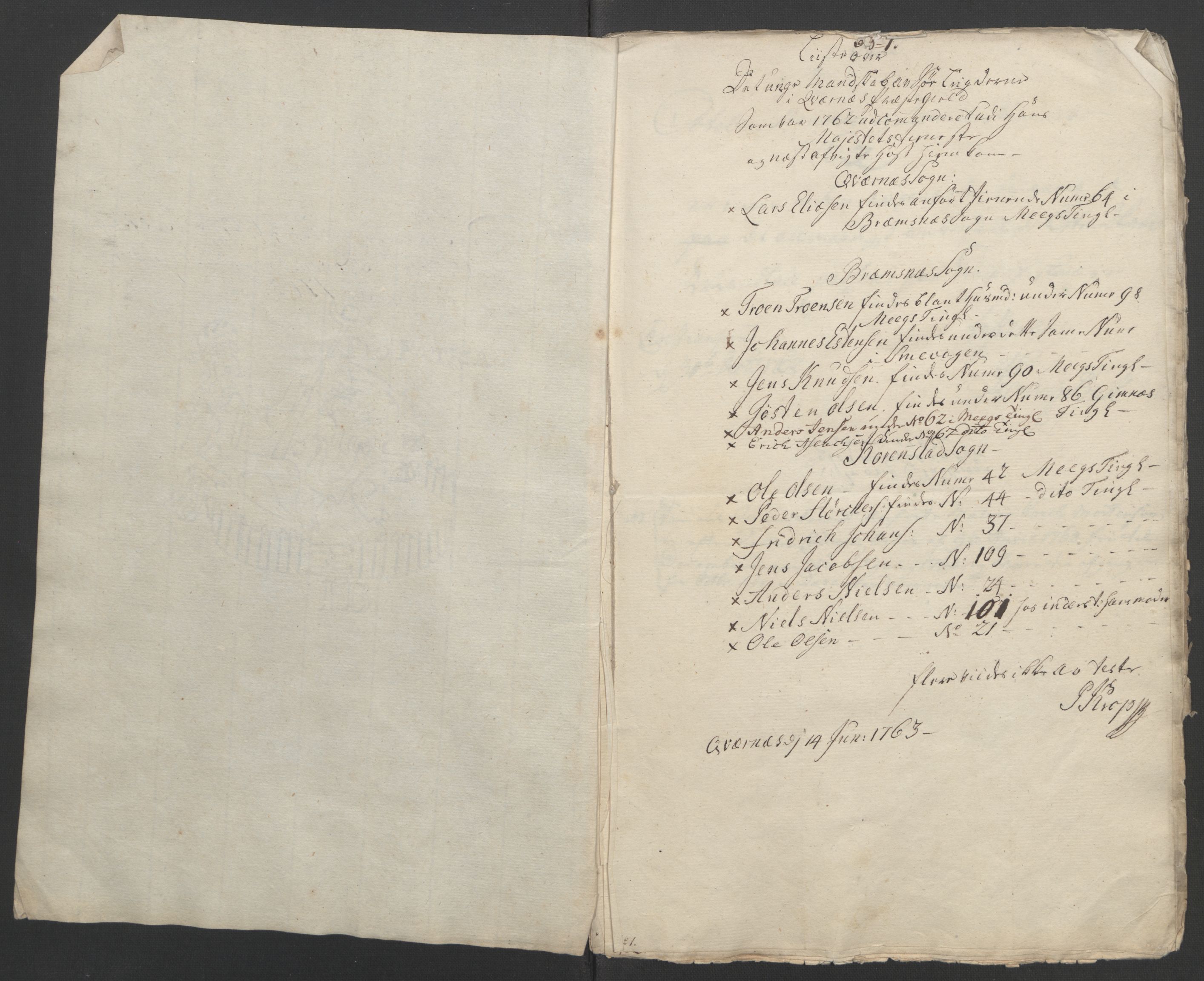 Rentekammeret inntil 1814, Reviderte regnskaper, Fogderegnskap, RA/EA-4092/R56/L3841: Ekstraskatten Nordmøre, 1762-1763, p. 164