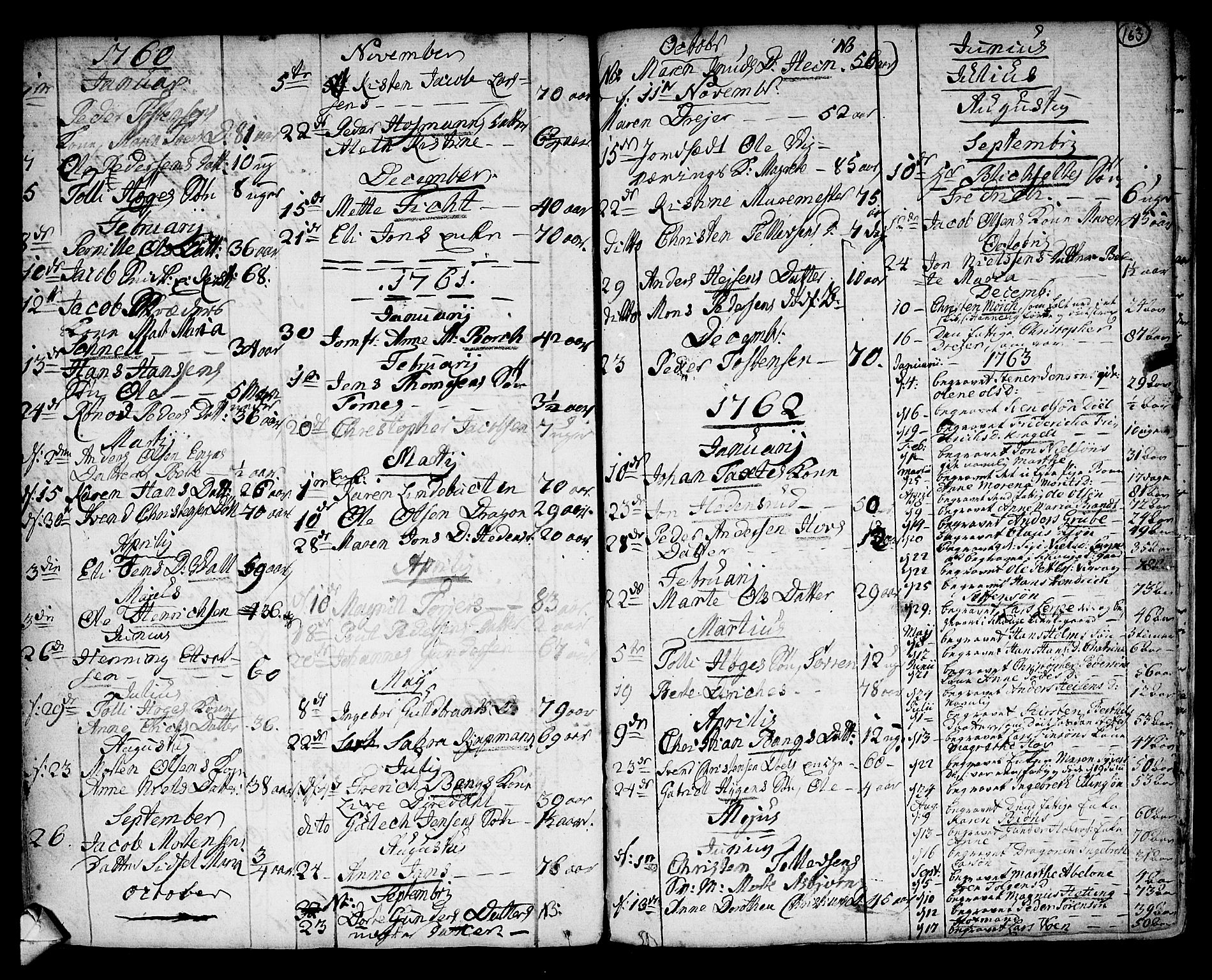 Strømsø kirkebøker, SAKO/A-246/F/Fb/L0002: Parish register (official) no. II 2, 1739-1814, p. 163