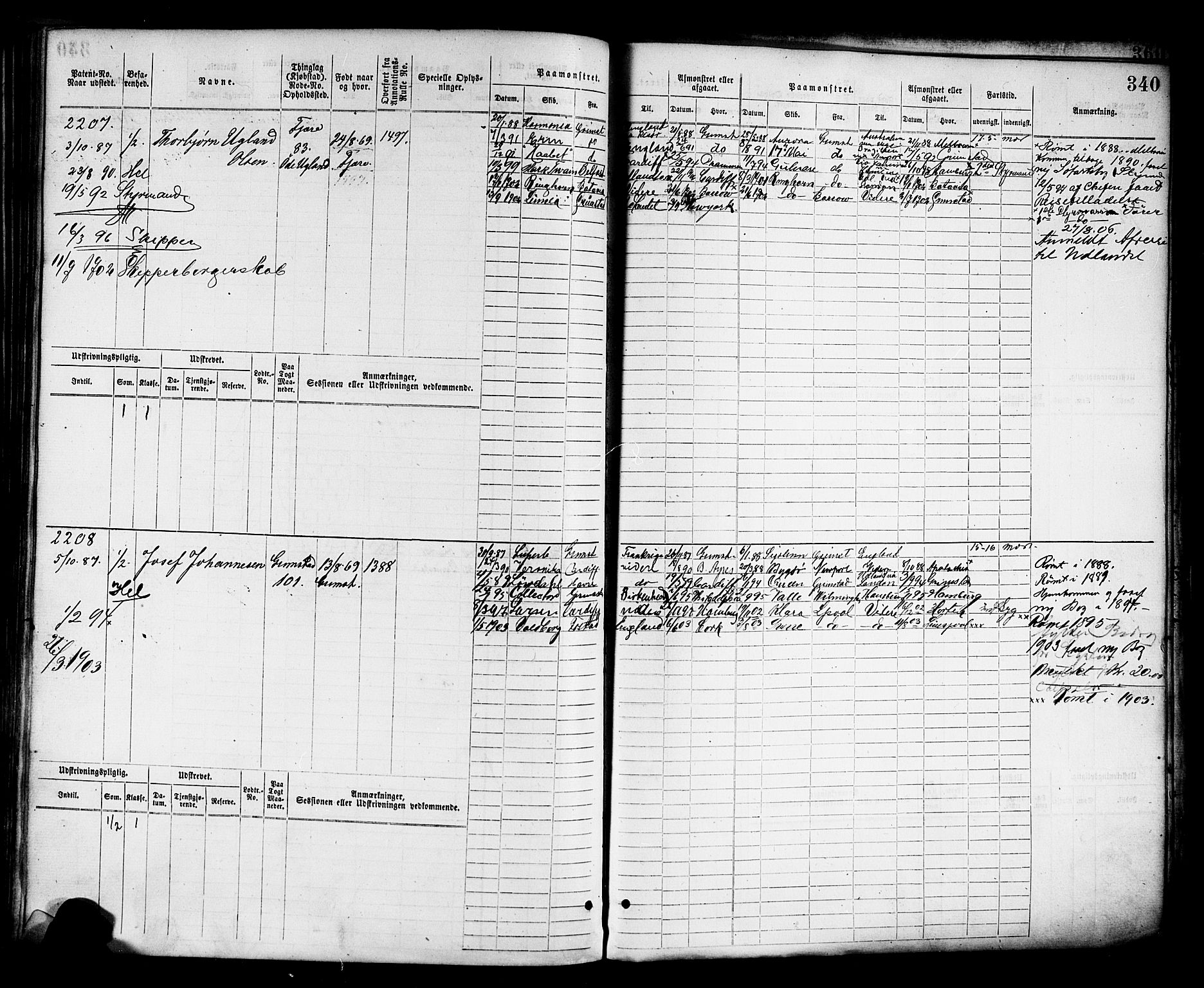 Grimstad mønstringskrets, AV/SAK-2031-0013/F/Fb/L0011: Hovedrulle nr 1529-2290, V-24, 1877-1889, p. 347