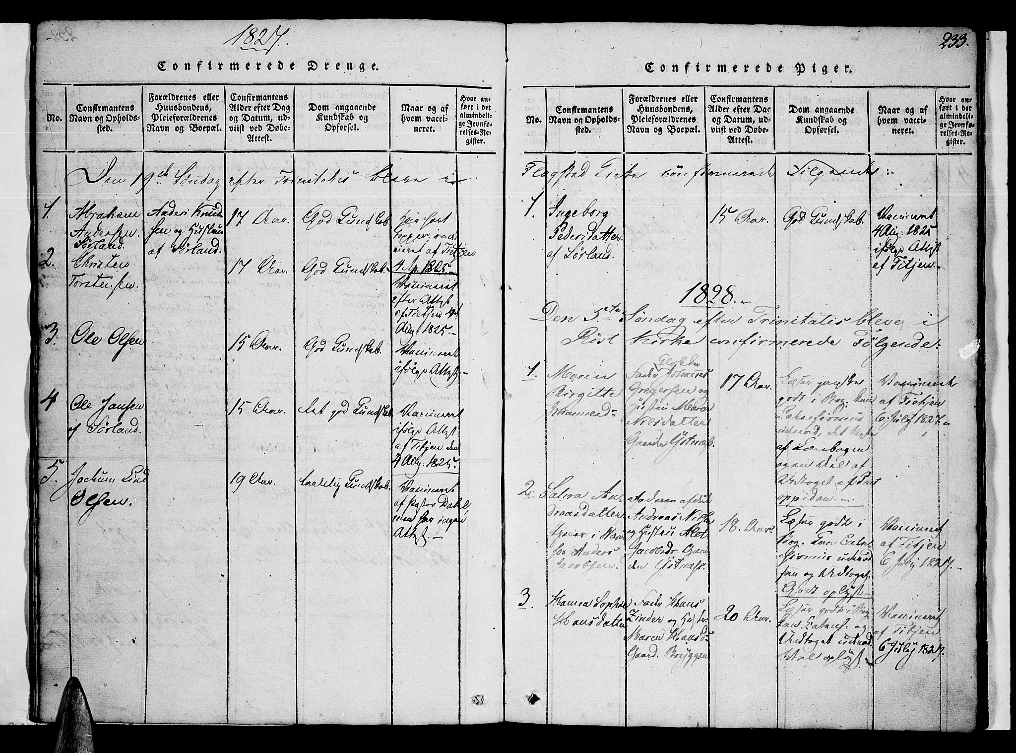 Ministerialprotokoller, klokkerbøker og fødselsregistre - Nordland, AV/SAT-A-1459/807/L0120: Parish register (official) no. 807A03, 1821-1848, p. 233