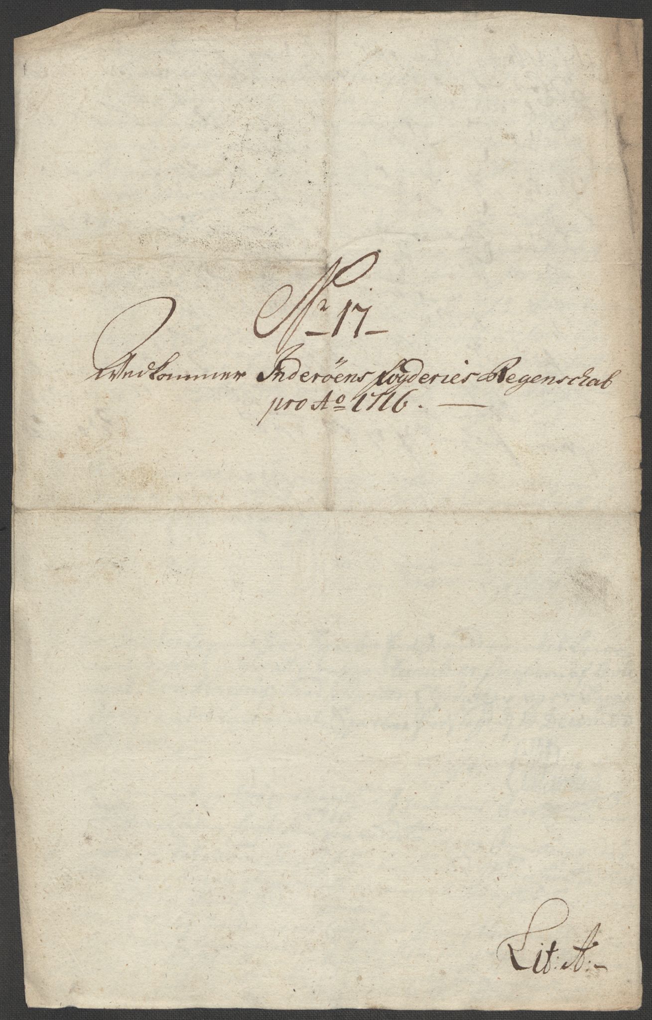 Rentekammeret inntil 1814, Reviderte regnskaper, Fogderegnskap, AV/RA-EA-4092/R63/L4324: Fogderegnskap Inderøy, 1716, p. 219