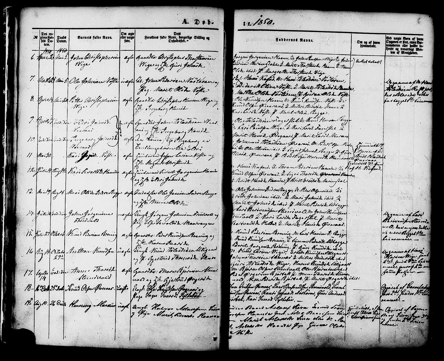 Ministerialprotokoller, klokkerbøker og fødselsregistre - Møre og Romsdal, SAT/A-1454/552/L0637: Parish register (official) no. 552A01, 1845-1879, p. 14